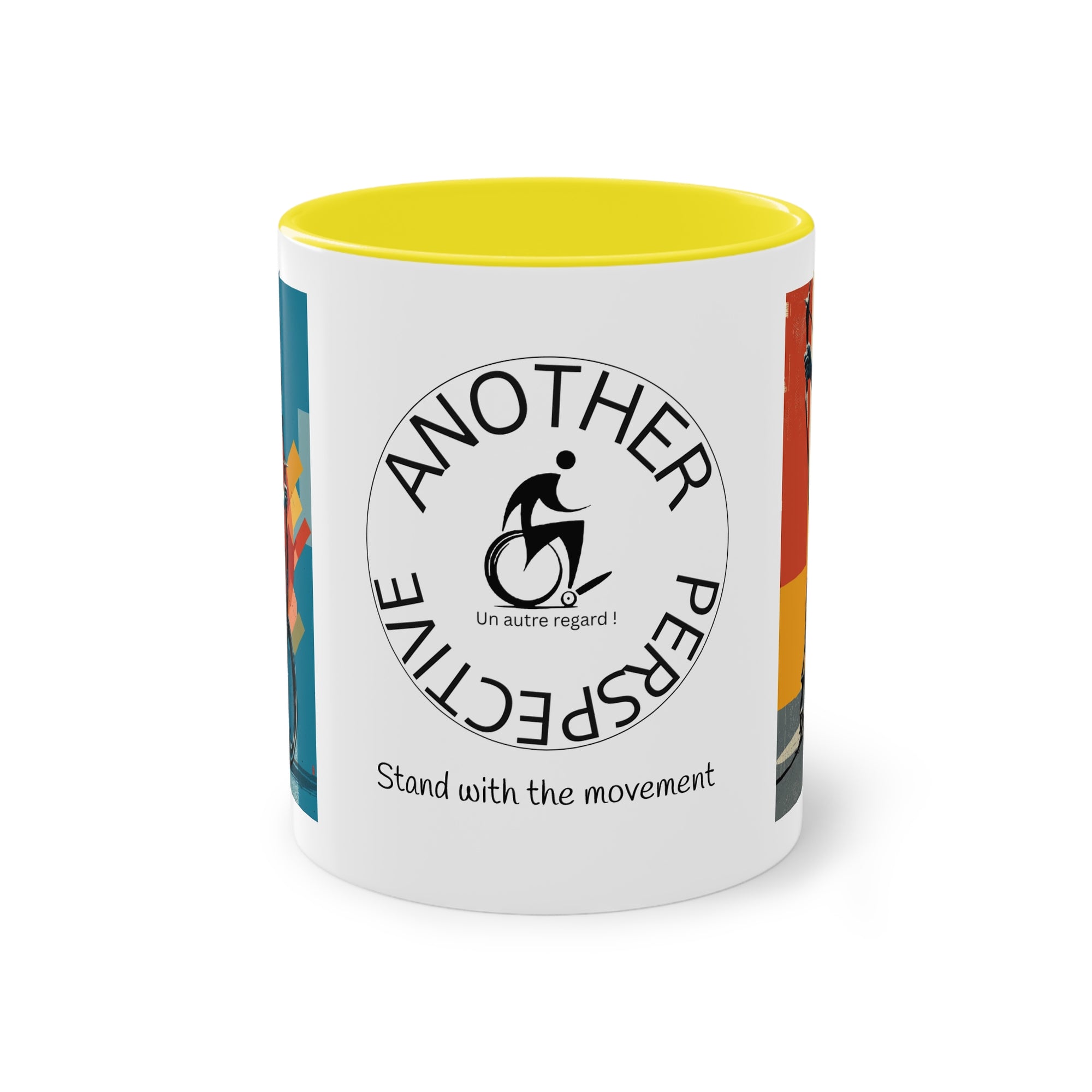 Dynamic Two-Tone Coffee Mug Archery,  Ideal Gift for Athletes, Motivational Morning Caffeine Boost, Sports Lover Cup