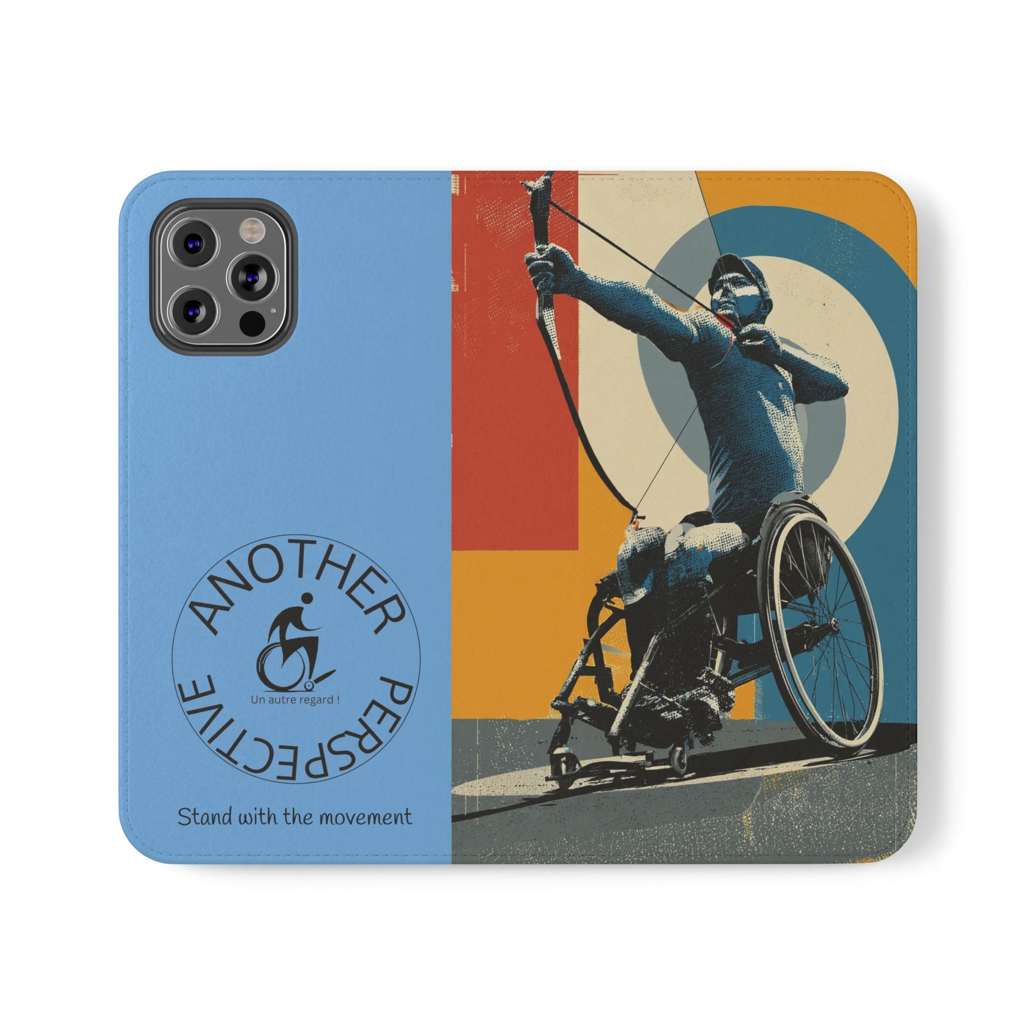 Sporty Flip Case for Athletes Archery, Phone Wallet Cover, Stylish Mobile Case, Perfect Gift for Sports Fans, Functional Design