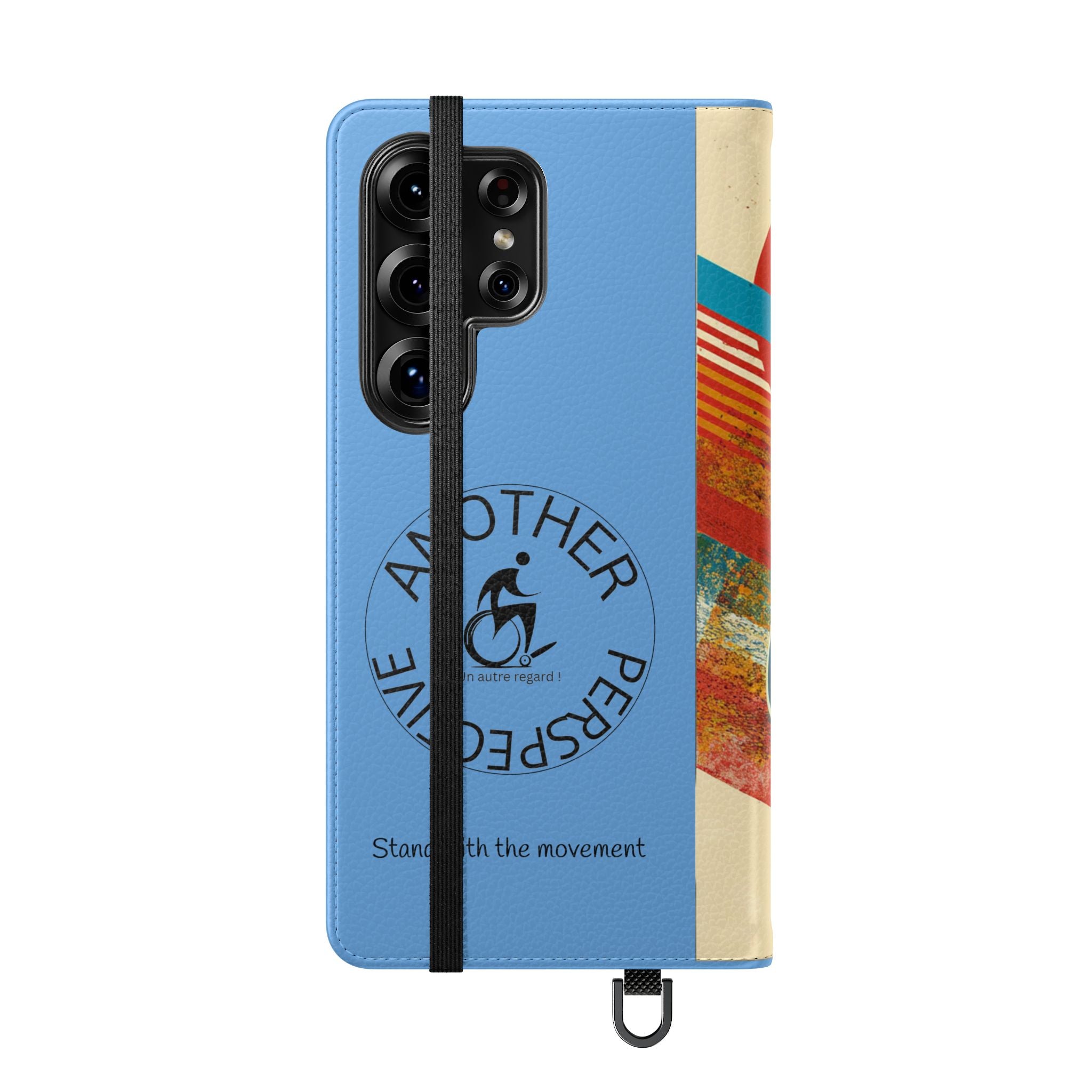 Mobility Advocate Flip Case for Phone Wheelchair, Supportive Gift for Activists, Stylish Wallet Phone Case, Perfect for Everyday Use