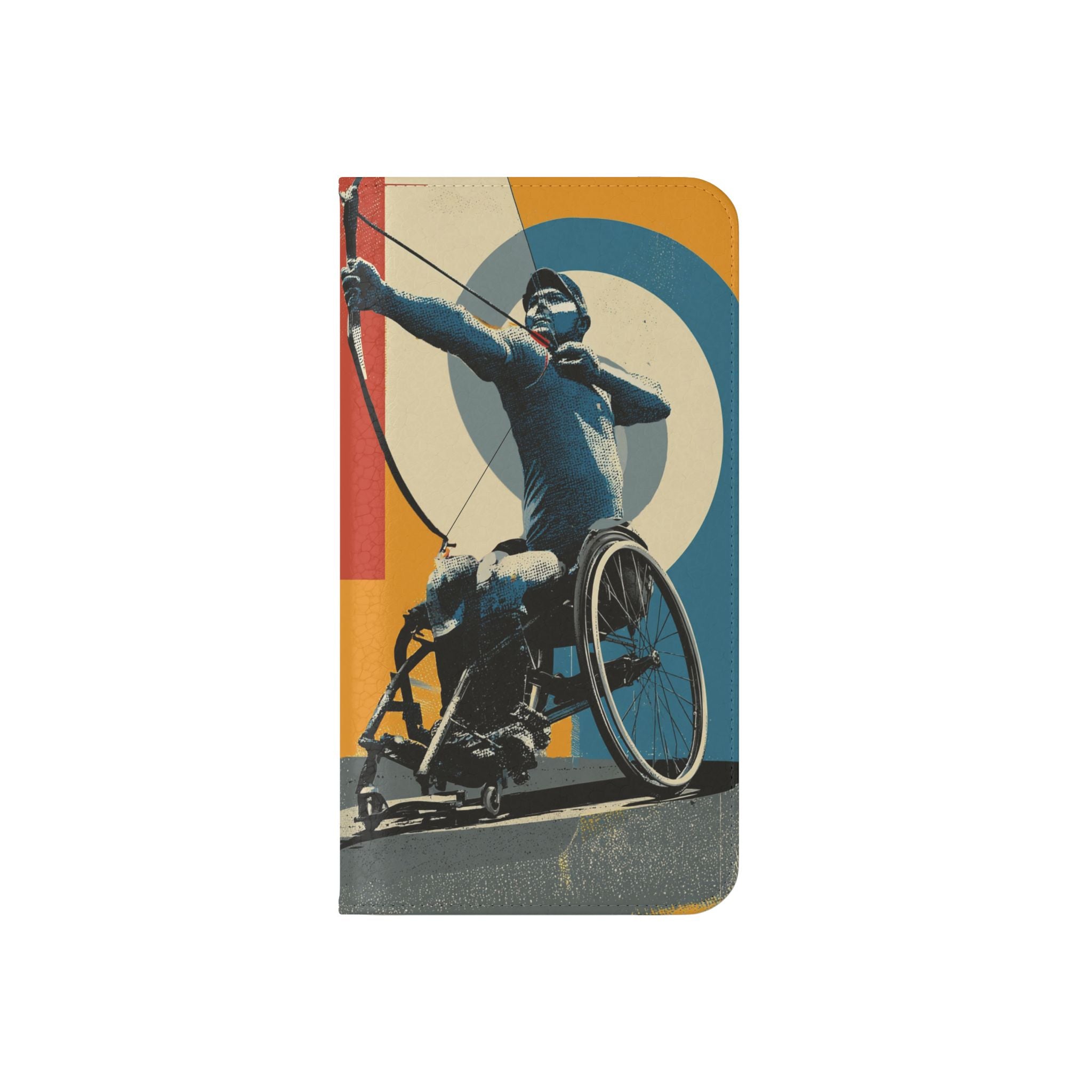 Sporty Flip Case for Athletes Archery, Phone Wallet Cover, Stylish Mobile Case, Perfect Gift for Sports Fans, Functional Design