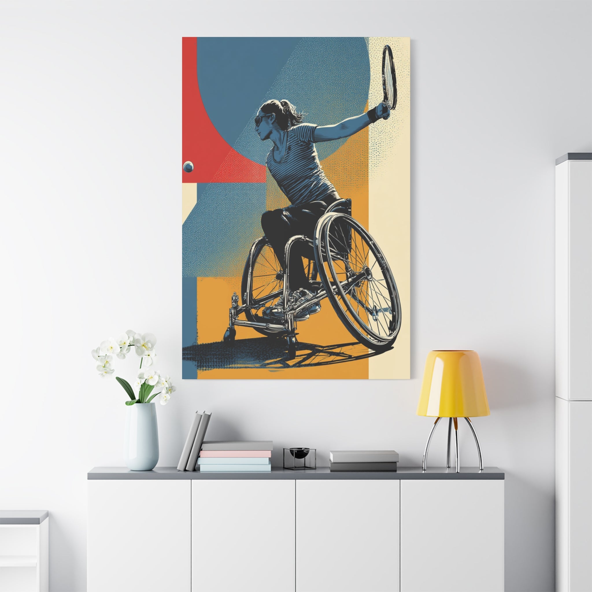 Empowering Wheelchair Tennis Canvas Art, Inspirational Wall Decor, Motivational Home Decor, Unique Gift for Sports Enthusiasts, [...]