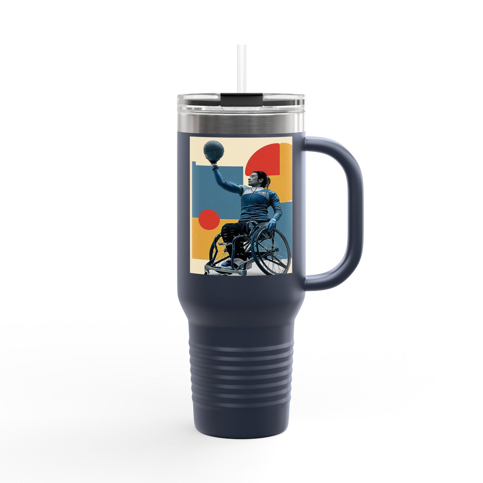 Vibrant Insulated Travel Mug, 40oz | Stylish Drinkware for Outdoor Adventures, Sports, Travel, Gifts