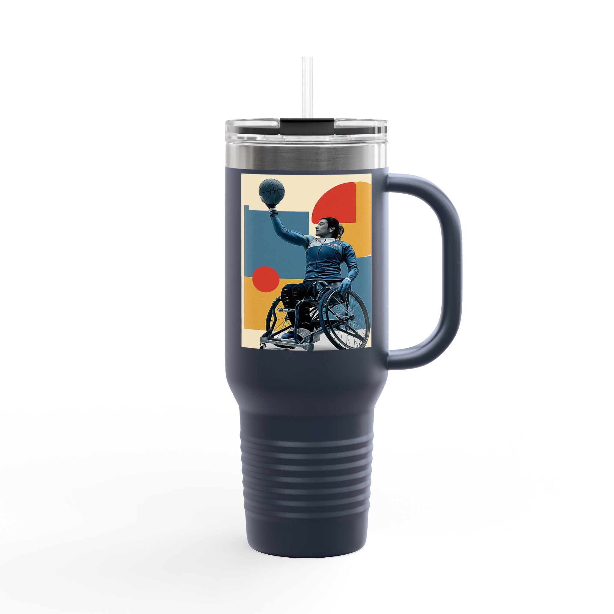 Vibrant Insulated Travel Mug, 40oz | Stylish Drinkware for Outdoor Adventures, Sports, Travel, Gifts