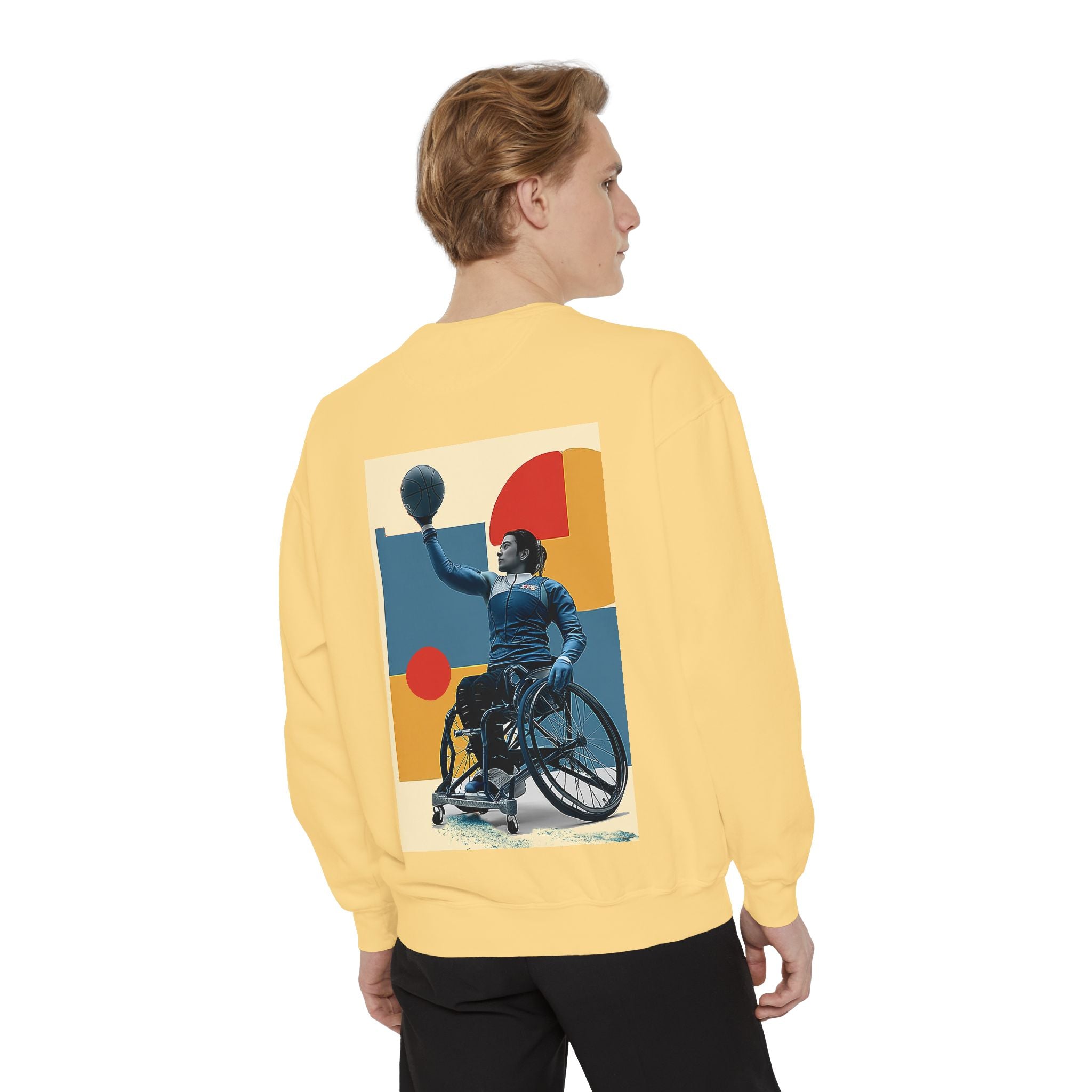 Inspirational Unisex Sweatshirt - Motivational Sports Basket Design | Perfect for Coaches, Athletes, Gifts, Casual Wear, and Events