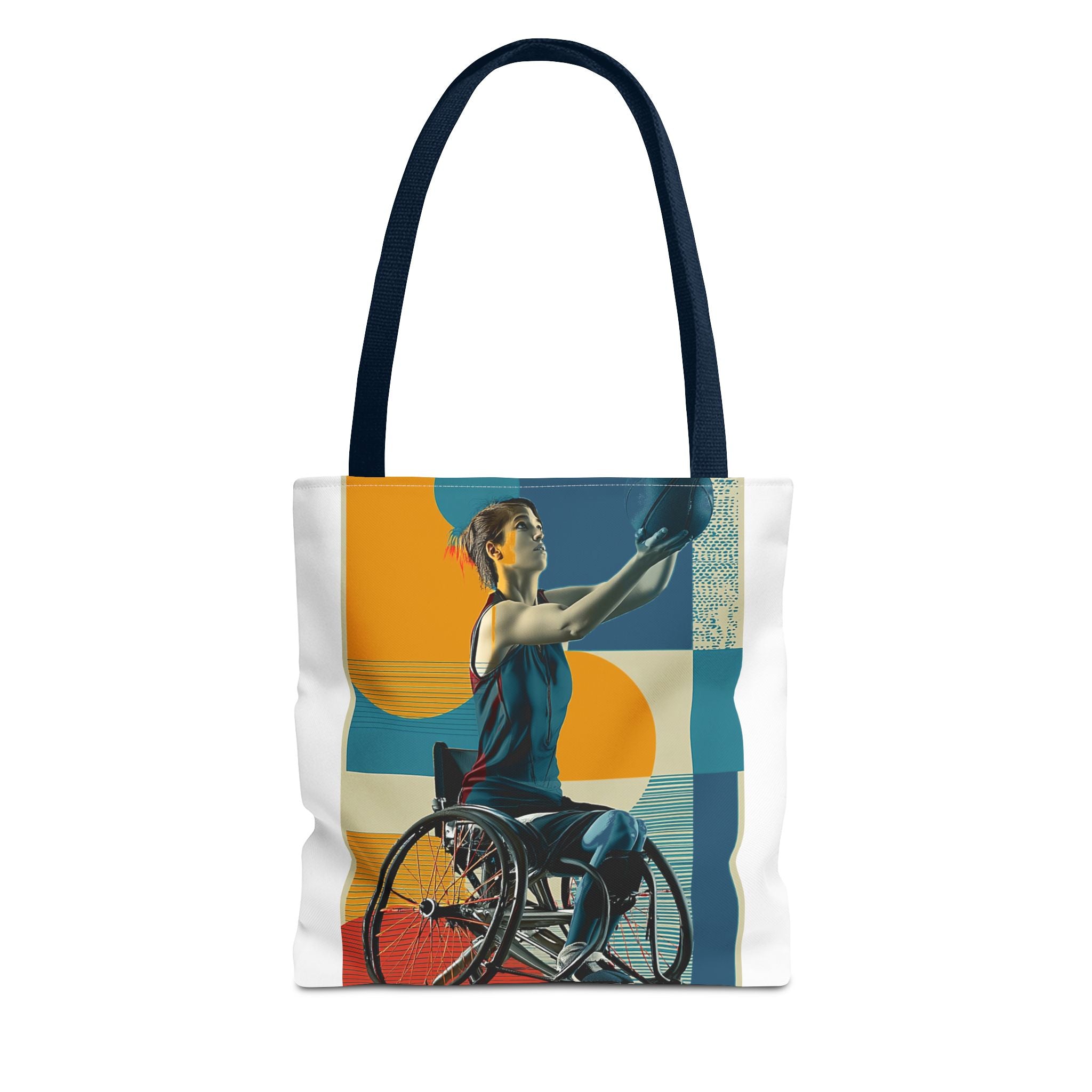 Inspirational Wheelchair Basket  Sports Tote Bag | Motivational Gym Bag, Everyday Use, Eco-Friendly Gift, Unique Sporty Design