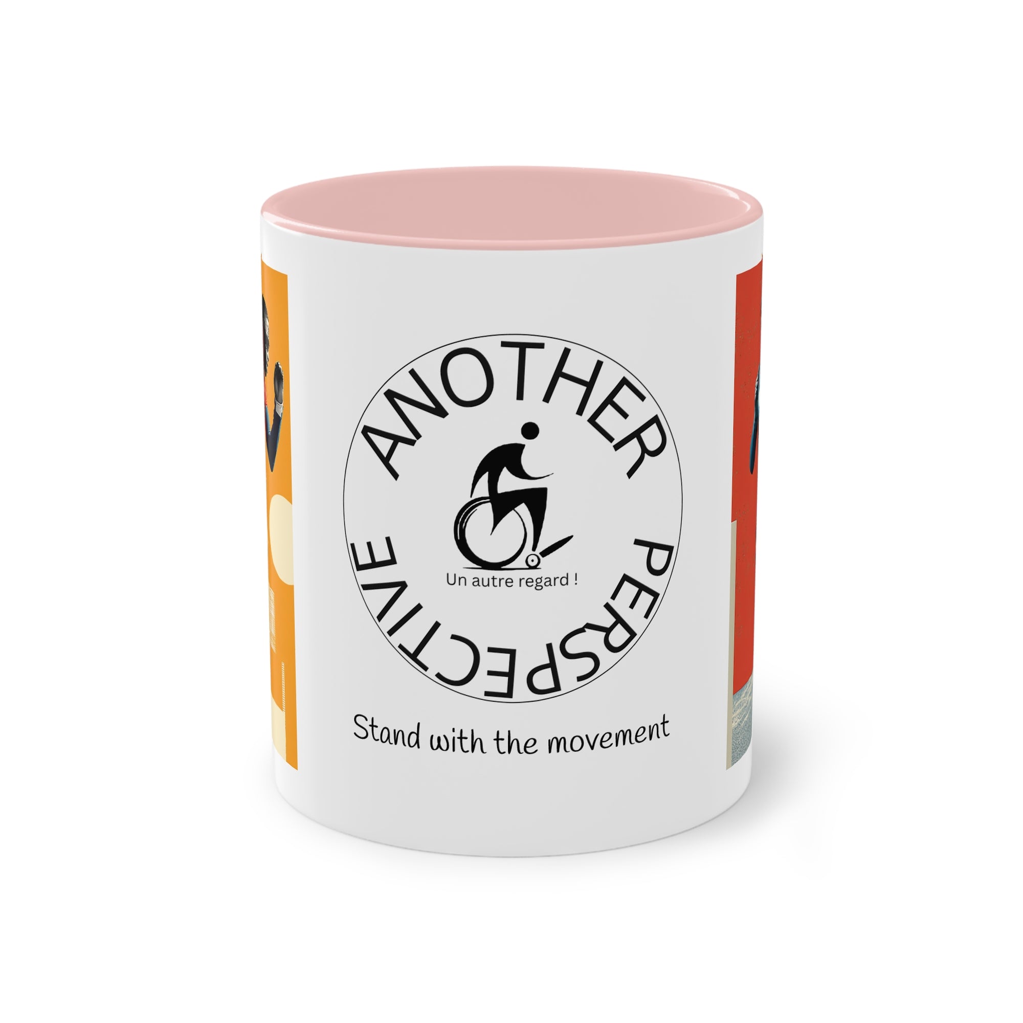 Dynamic Two-Tone Coffee Mug Course, Drinkware, Ideal Gift for Athletes, Motivational Morning Caffeine Boost, Sports Lover Cup