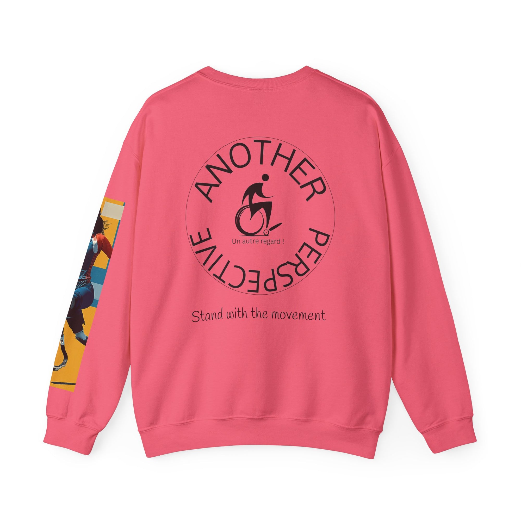 Inclusive WheelChair Course Sports Themed Sweatshirt for Empowerment, Unisex Heavy Blend Crewneck, Inspirational Gift for Activists