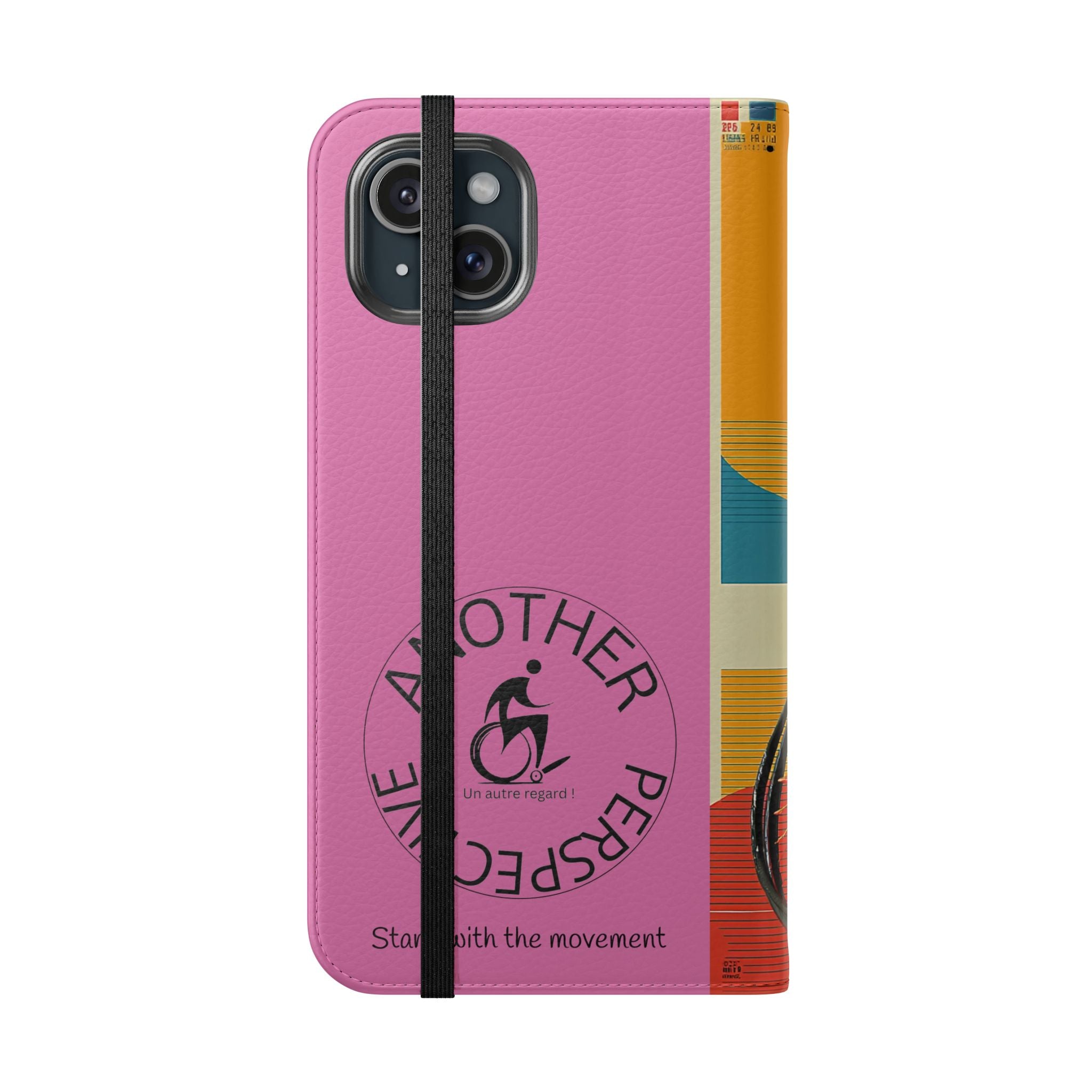 Sporty Flip Case for Wheelchair Basket Athletes, Phone Cover, Active Lifestyle Accessory, Gift for Sports Lovers, Personalized Case