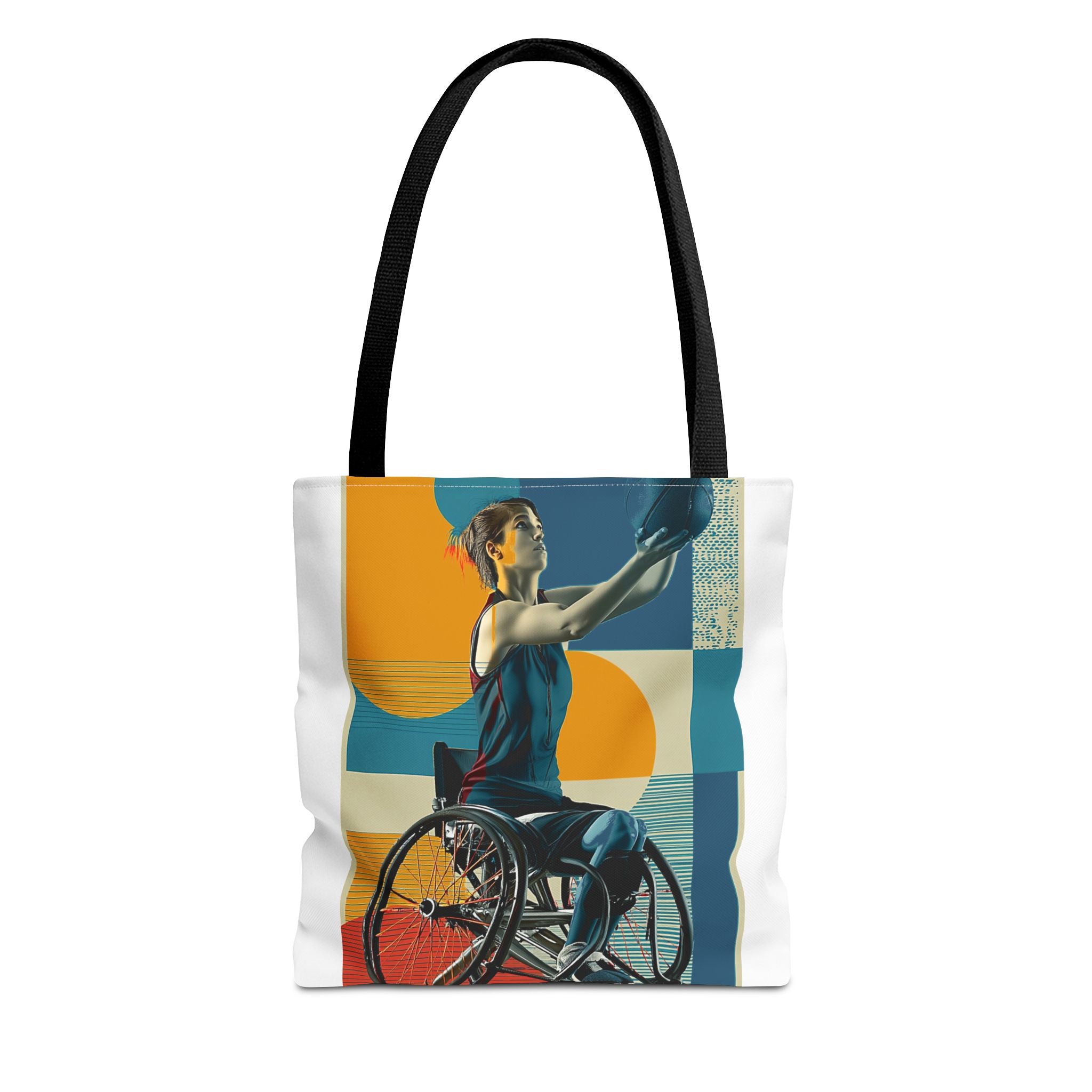 Inspirational Wheelchair Basket  Sports Tote Bag | Motivational Gym Bag, Everyday Use, Eco-Friendly Gift, Unique Sporty Design