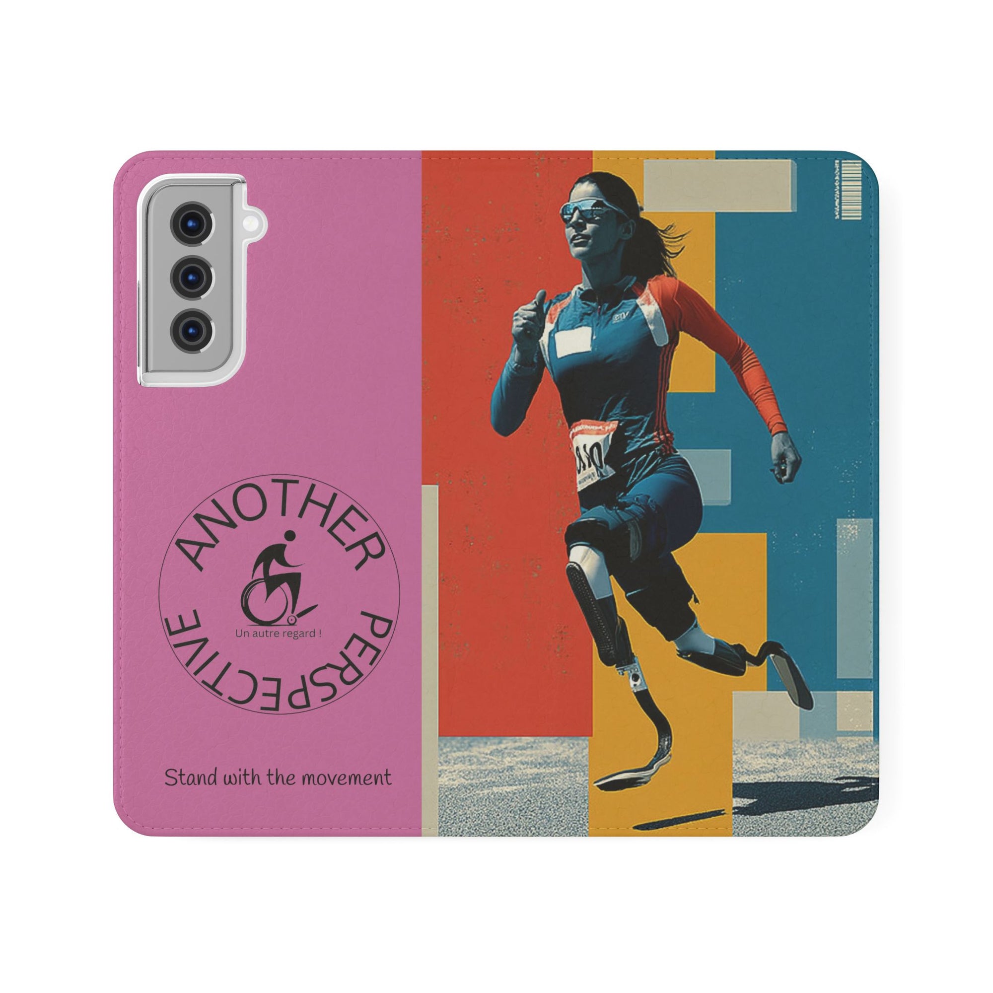 Empowering Flip Cases for Smartphones Course| Stand with the Movement, Stylish Phone Cover, Unique Gift, Inclusive Design, Support Accessibility