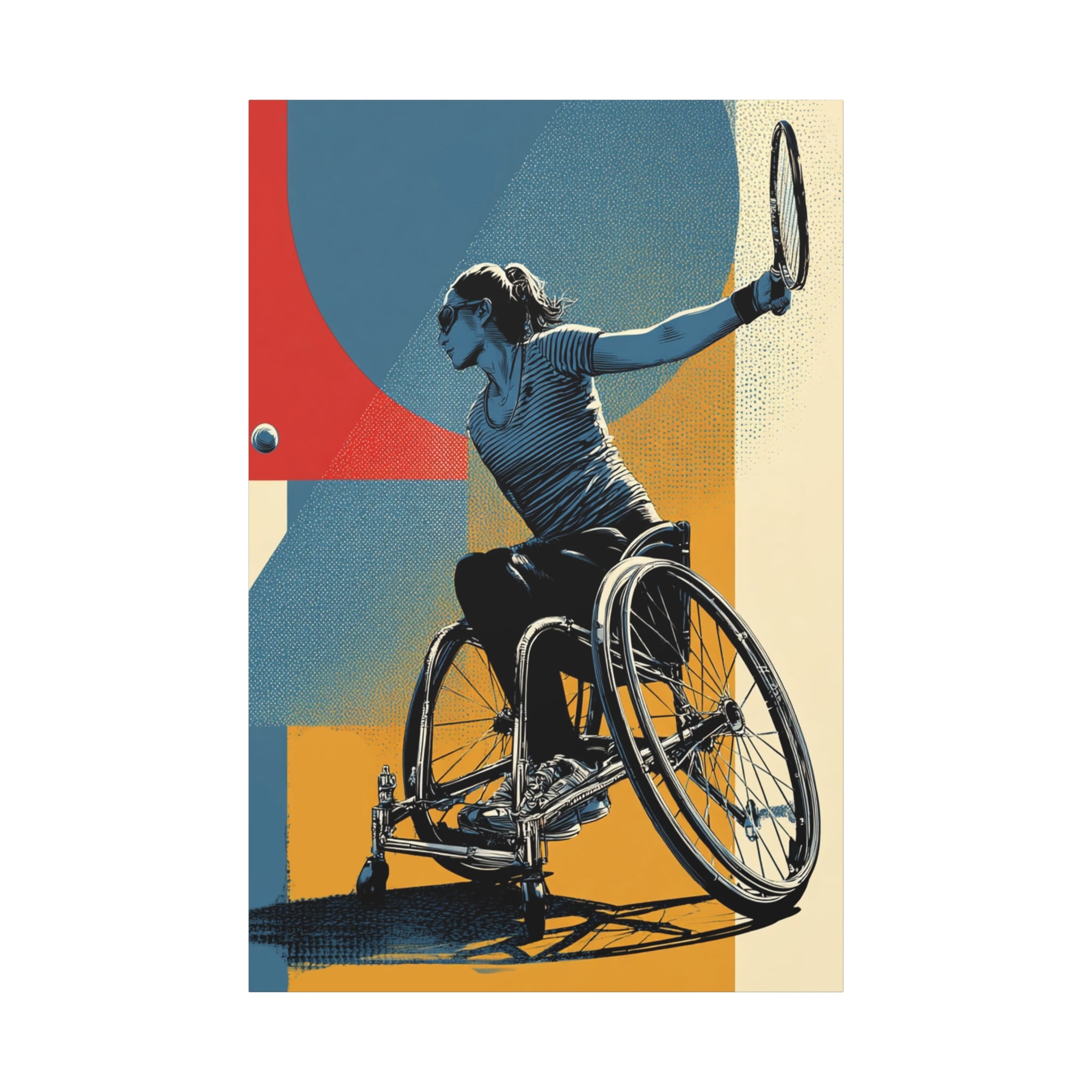 Empowering Wheelchair Tennis Canvas Art, Inspirational Wall Decor, Motivational Home Decor, Unique Gift for Sports Enthusiasts, [...]
