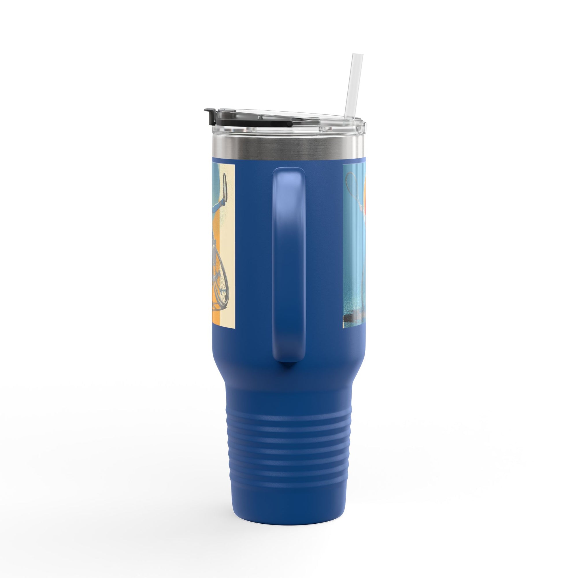 Vibrant Insulated Travel Mug, 40oz | Stylish Drinkware for Outdoor Adventures, Sports, Travel, Gifts