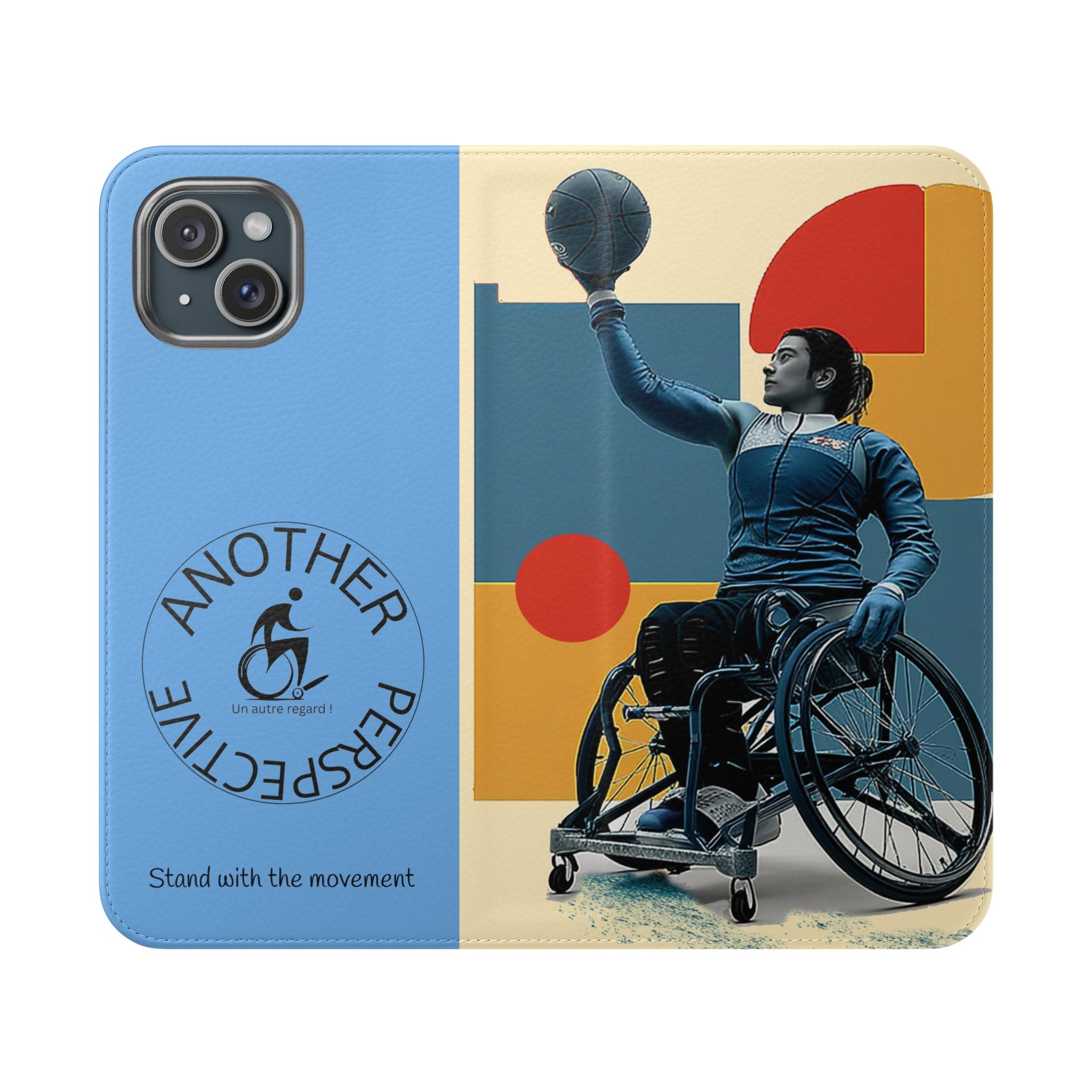 Adaptive Flip Cases for Empowerment, Wheelchair Basketball, Disability Awareness, Inspirational Gifts, Supportive Accessories
