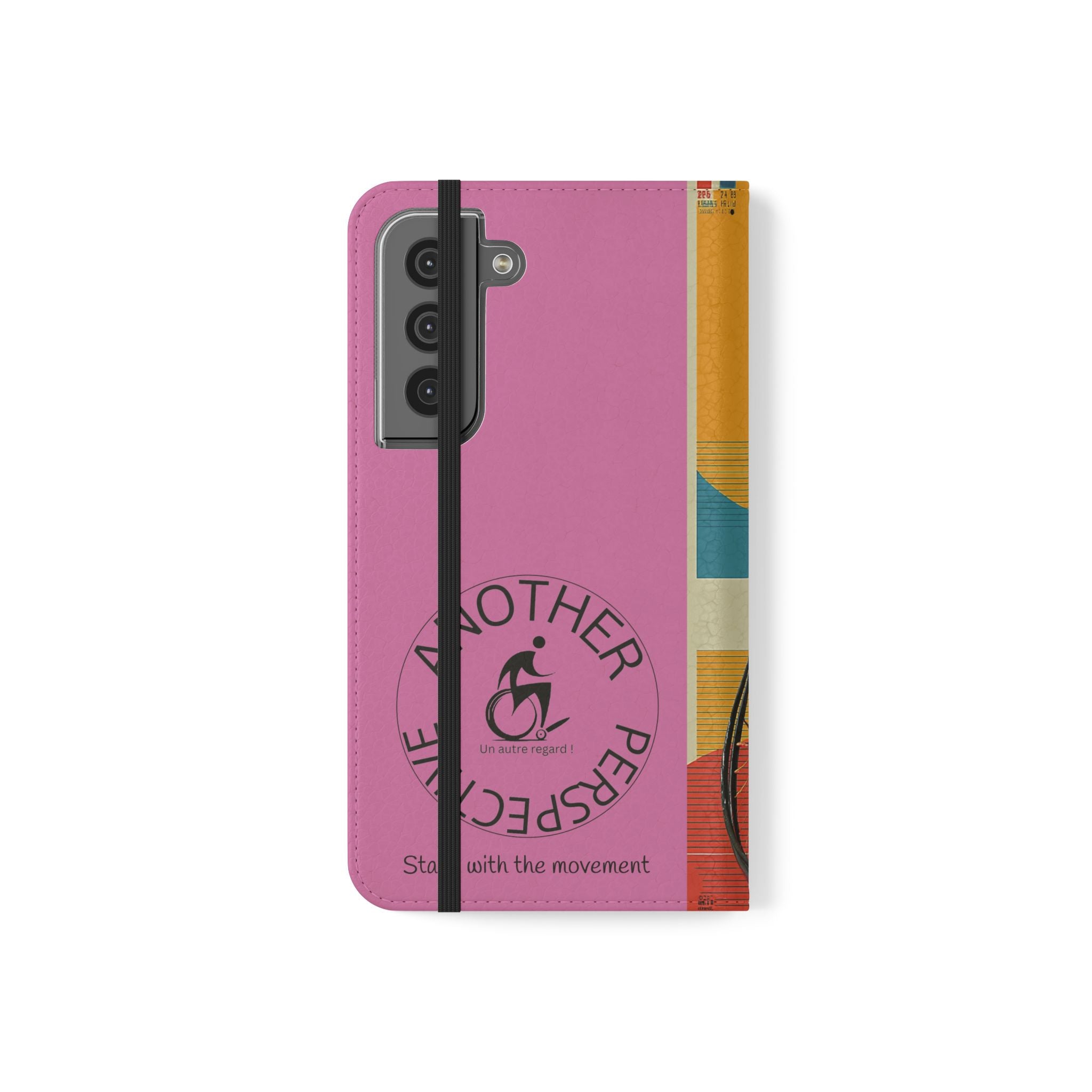 Sporty Flip Case for Wheelchair Basket Athletes, Phone Cover, Active Lifestyle Accessory, Gift for Sports Lovers, Personalized Case