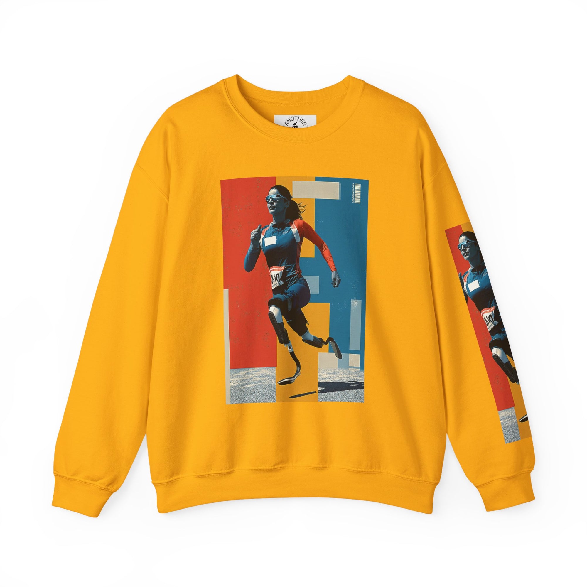 Inclusive WheelChair Course Sports Themed Sweatshirt for Empowerment, Unisex Heavy Blend Crewneck, Inspirational Gift for Activists
