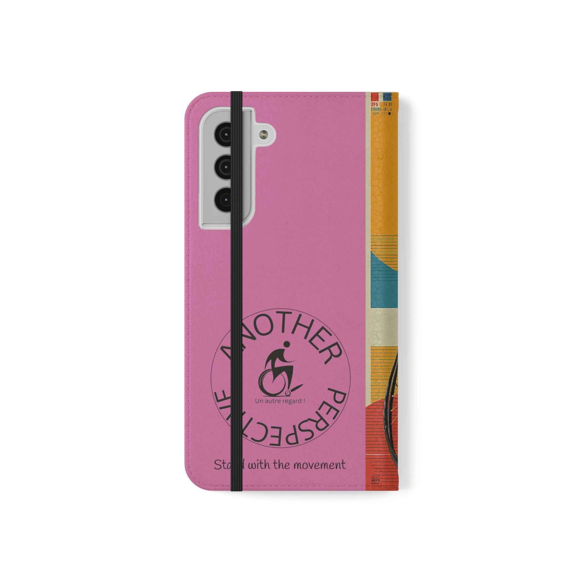 Sporty Flip Case for Wheelchair Basket Athletes, Phone Cover, Active Lifestyle Accessory, Gift for Sports Lovers, Personalized Case