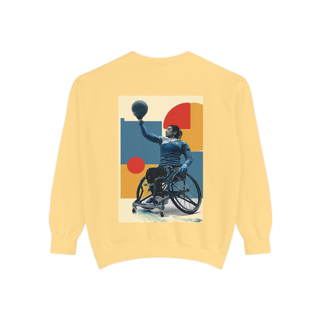 Inspirational Unisex Sweatshirt - Motivational Sports Basket Design | Perfect for Coaches, Athletes, Gifts, Casual Wear, and Events