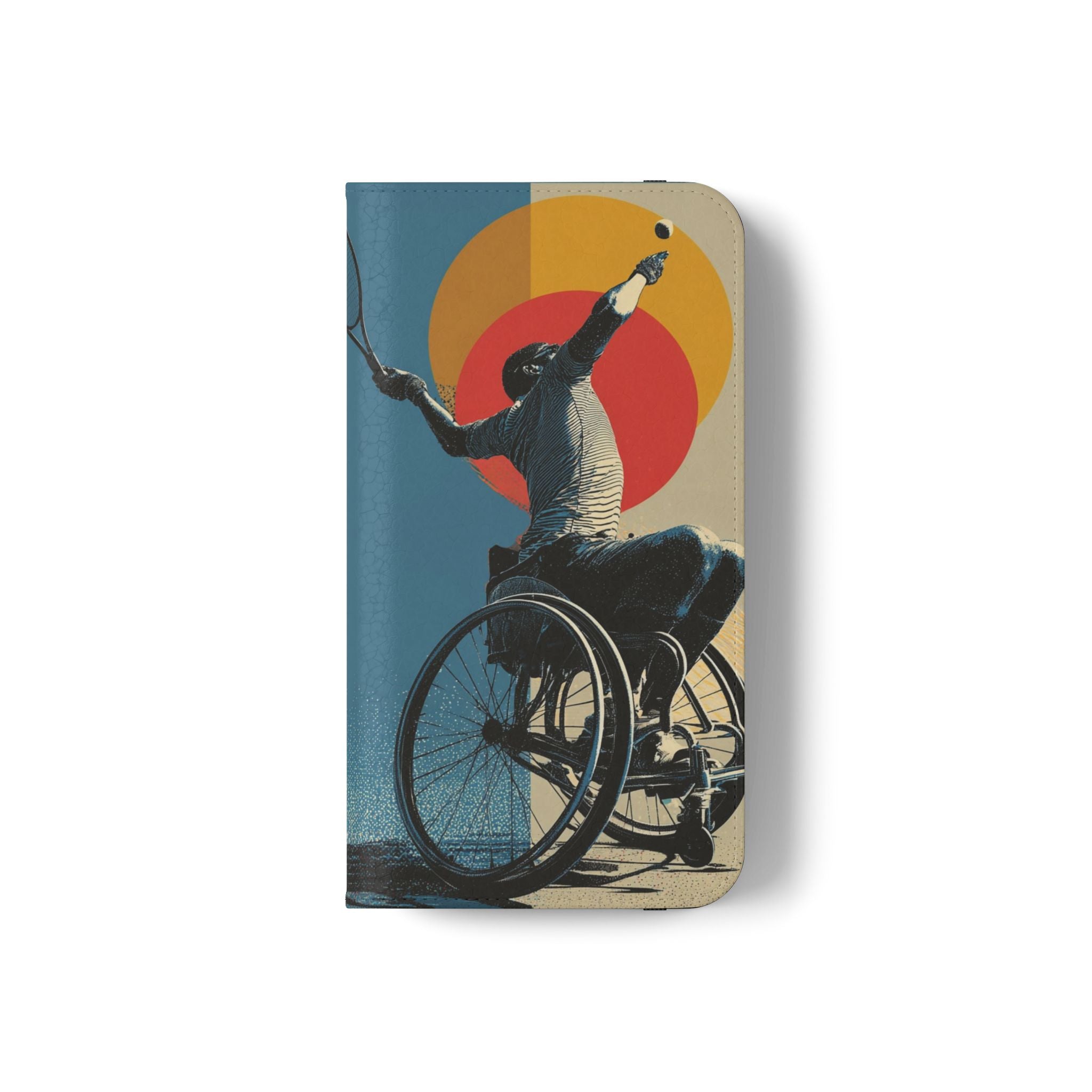 Sporty Flip Case for Athletes Tennis, Phone Wallet Cover, Stylish Mobile Case, Perfect Gift for Sports Fans, Functional Design
