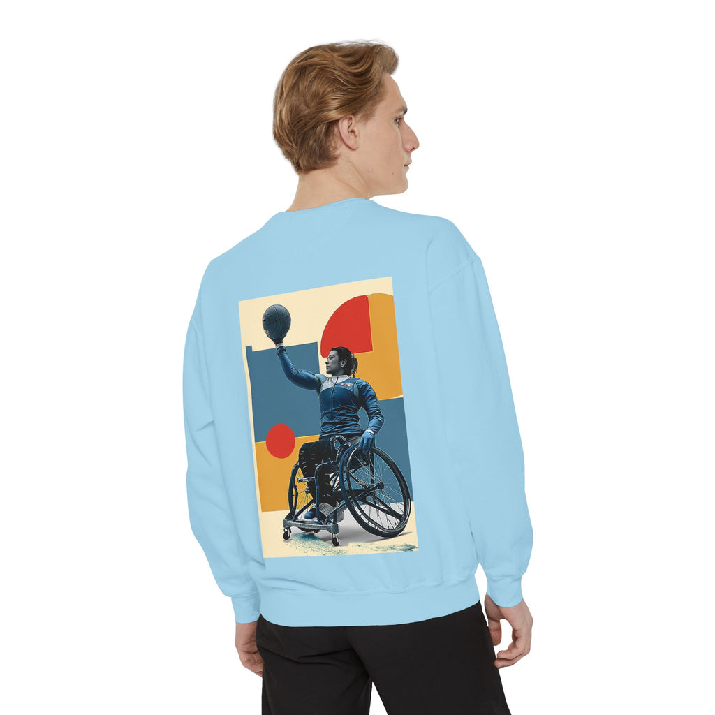 Inspirational Unisex Sweatshirt - Motivational Sports Basket Design | Perfect for Coaches, Athletes, Gifts, Casual Wear, and Events