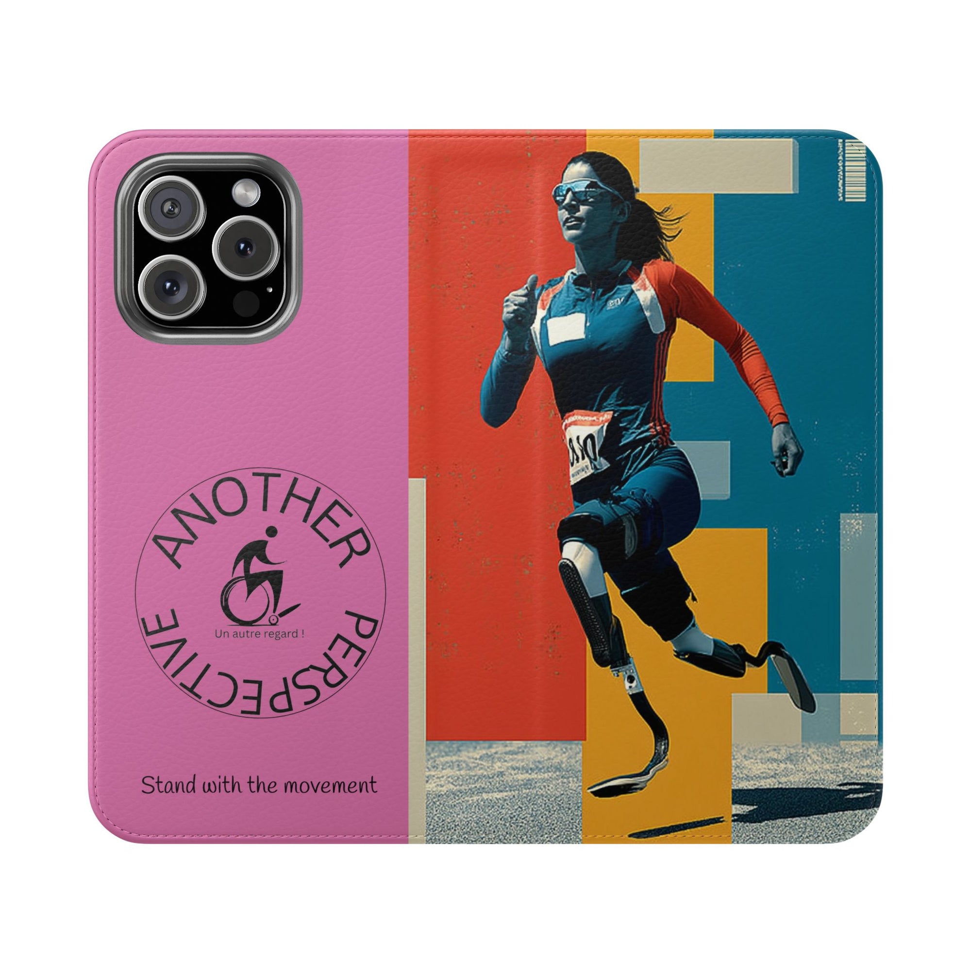Empowering Flip Cases for Smartphones Course| Stand with the Movement, Stylish Phone Cover, Unique Gift, Inclusive Design, Support Accessibility