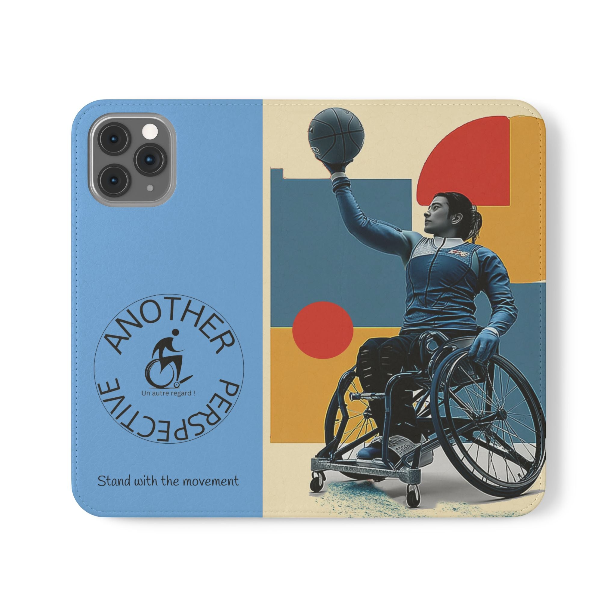 Adaptive Flip Cases for Empowerment, Wheelchair Basketball, Disability Awareness, Inspirational Gifts, Supportive Accessories