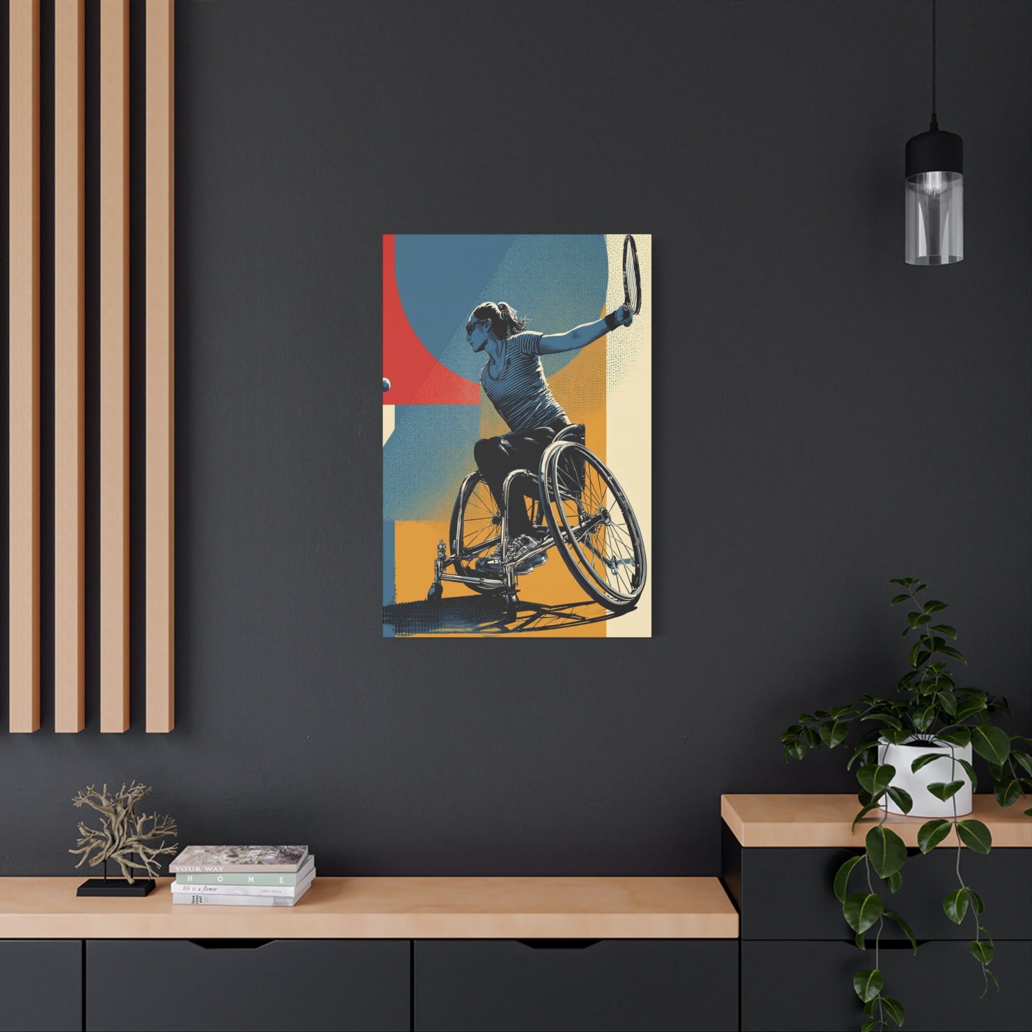 Empowering Wheelchair Tennis Canvas Art, Inspirational Wall Decor, Motivational Home Decor, Unique Gift for Sports Enthusiasts, [...]