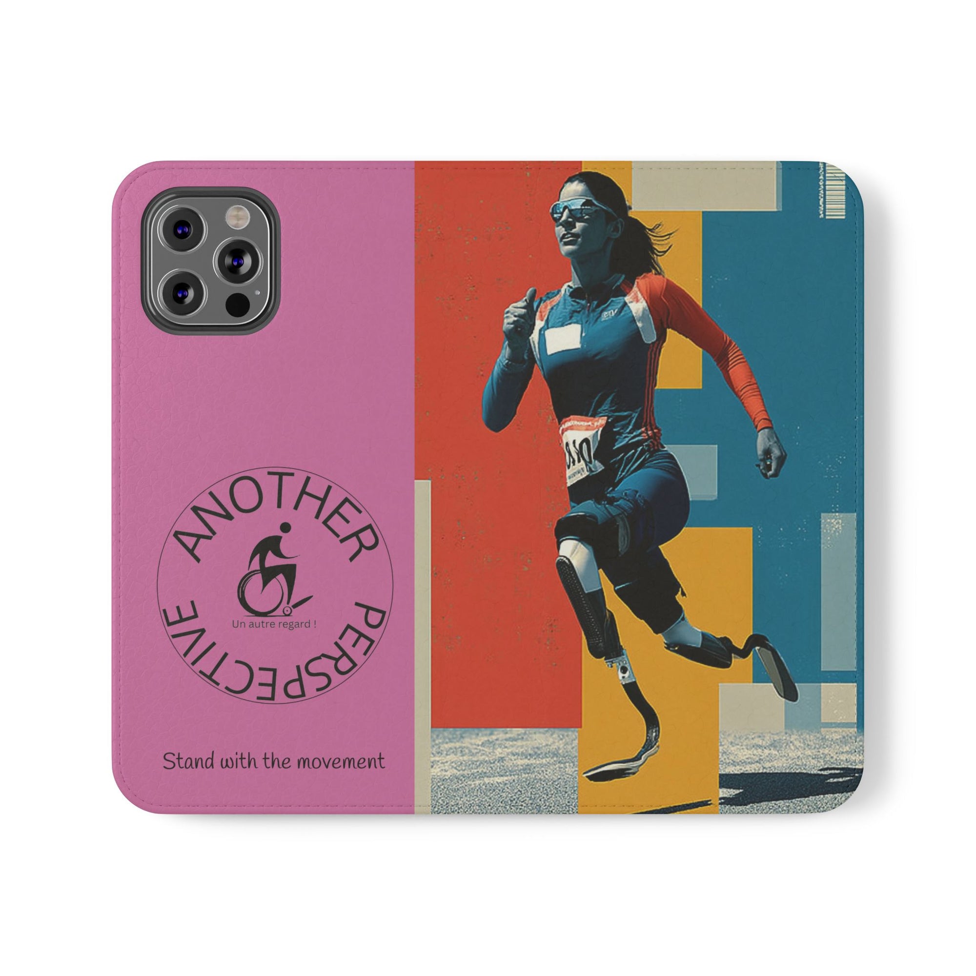 Empowering Flip Cases for Smartphones Course| Stand with the Movement, Stylish Phone Cover, Unique Gift, Inclusive Design, Support Accessibility