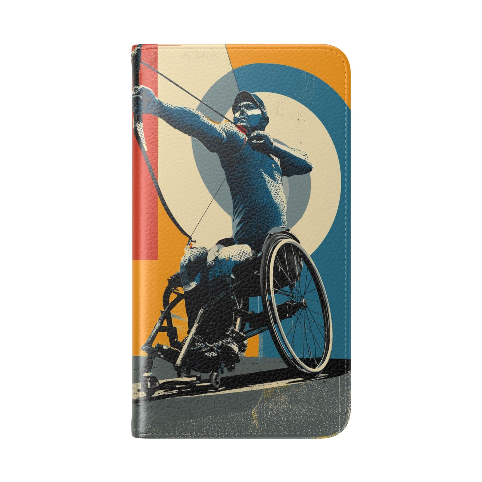 Sporty Flip Case for Athletes Archery, Phone Wallet Cover, Stylish Mobile Case, Perfect Gift for Sports Fans, Functional Design