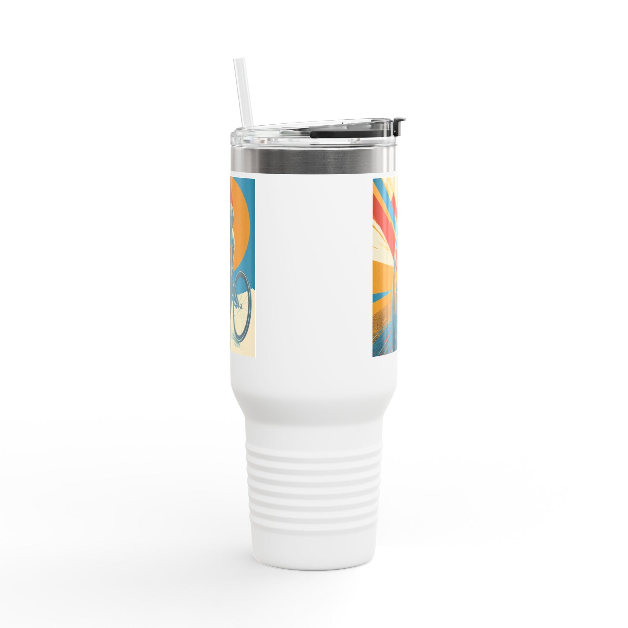 Vibrant Insulated Travel Mug, 40oz | Stylish Drinkware for Outdoor Adventures, Sports, Travel, Gifts
