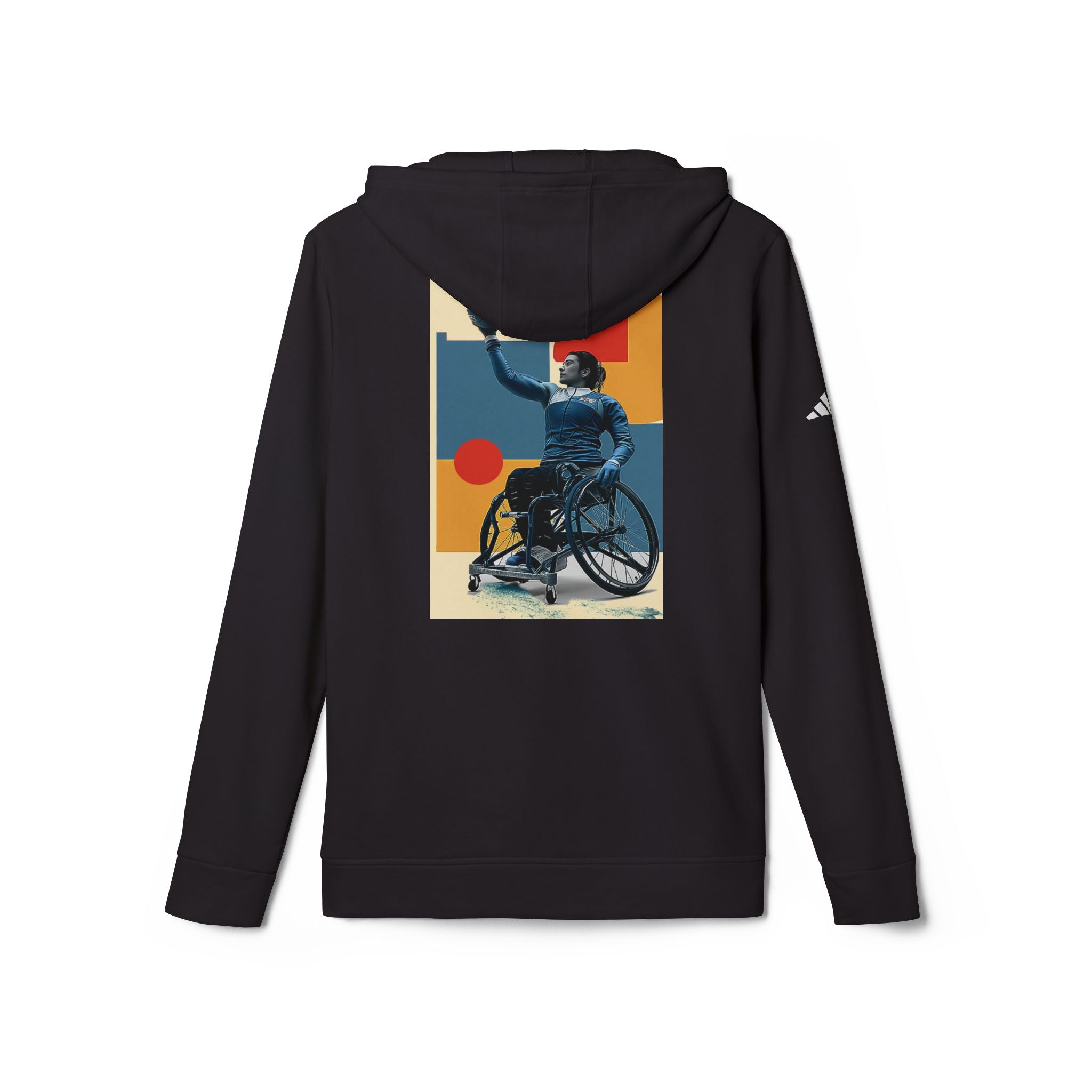 Adaptive Basket Sports Hoodie - Unisex Fleece with Vibrant Design, Ideal for Athletes, Casual Wear, Gifts, Active Lifestyle