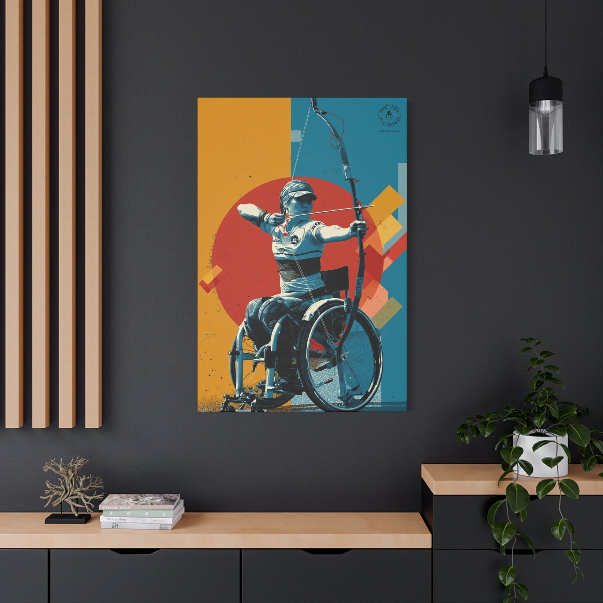 Empowering Wheelchair Archery Canvas Art, Inspirational Wall Decor, Motivational Home Decor, Unique Gift for Sports Enthusiasts, [...]