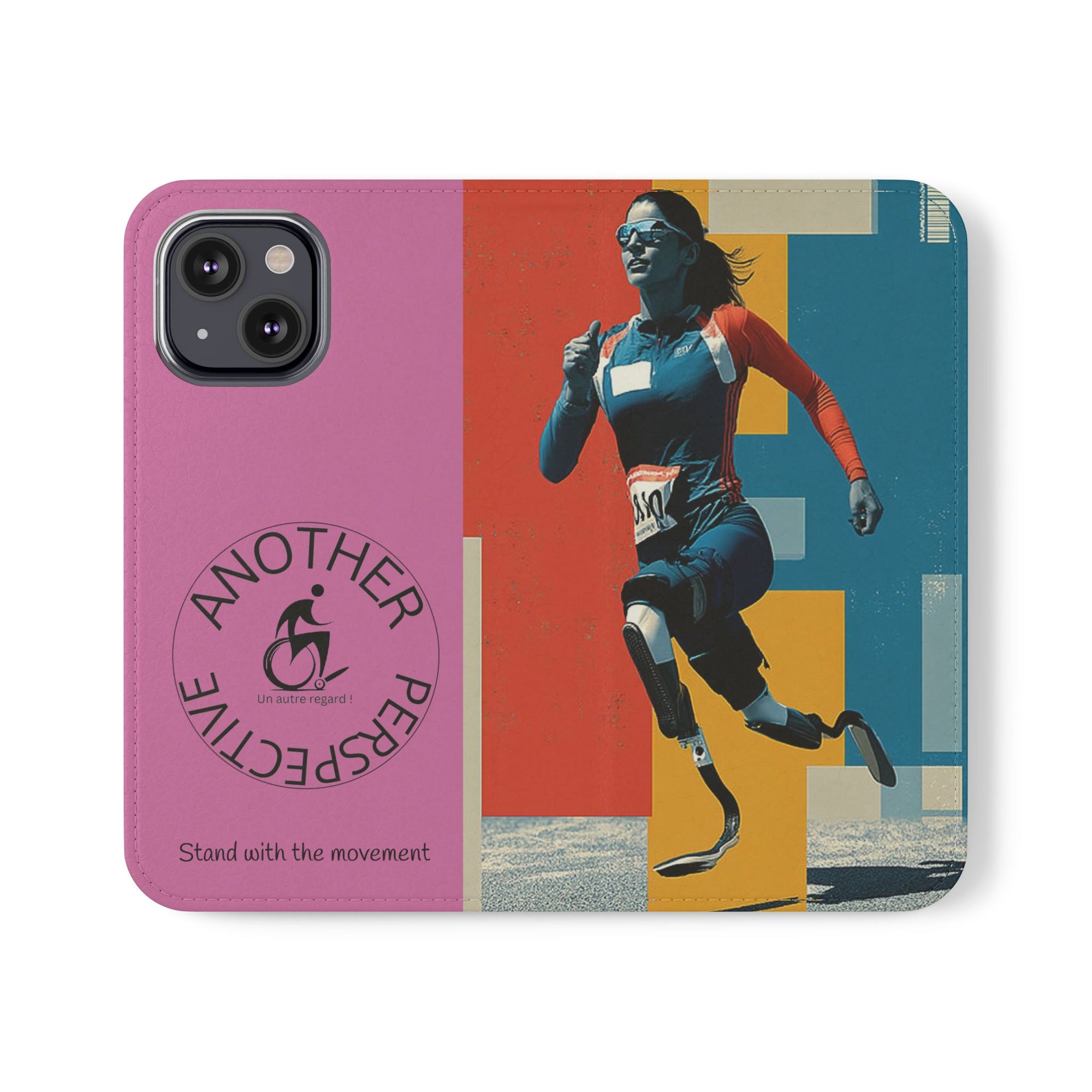 Empowering Flip Cases for Smartphones Course| Stand with the Movement, Stylish Phone Cover, Unique Gift, Inclusive Design, Support Accessibility