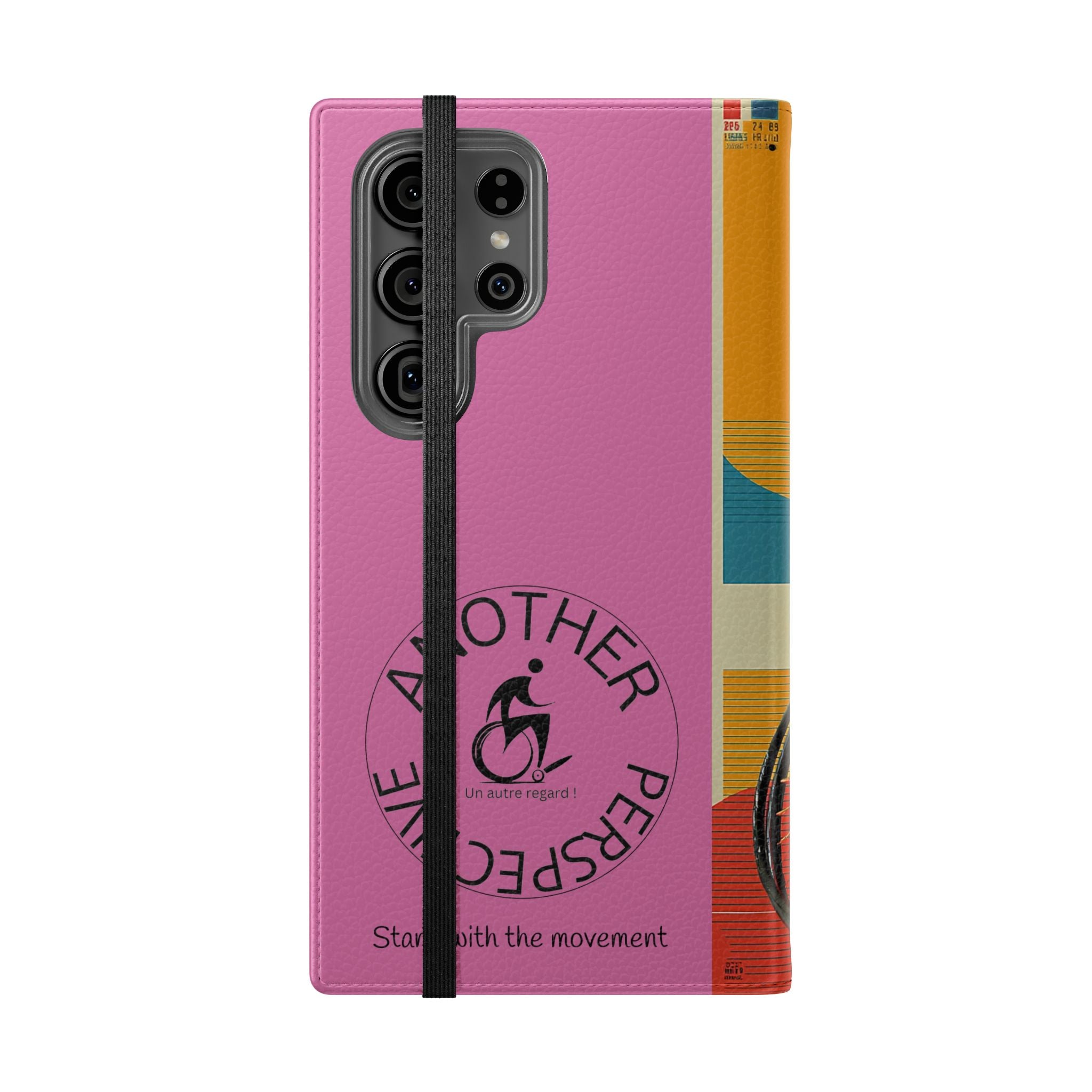 Sporty Flip Case for Wheelchair Basket Athletes, Phone Cover, Active Lifestyle Accessory, Gift for Sports Lovers, Personalized Case