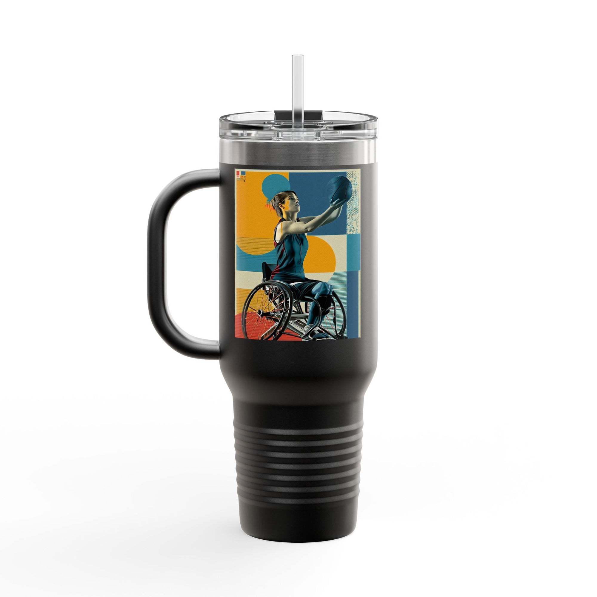 Vibrant Insulated Travel Mug, 40oz | Stylish Drinkware for Outdoor Adventures, Sports, Travel, Gifts