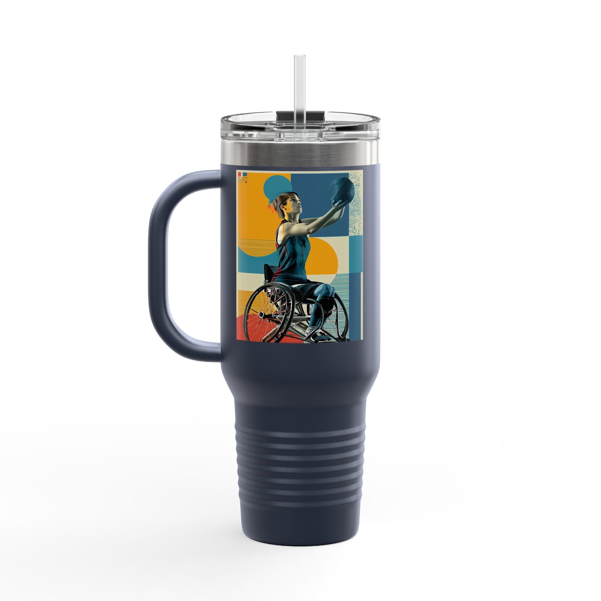 Vibrant Insulated Travel Mug, 40oz | Stylish Drinkware for Outdoor Adventures, Sports, Travel, Gifts
