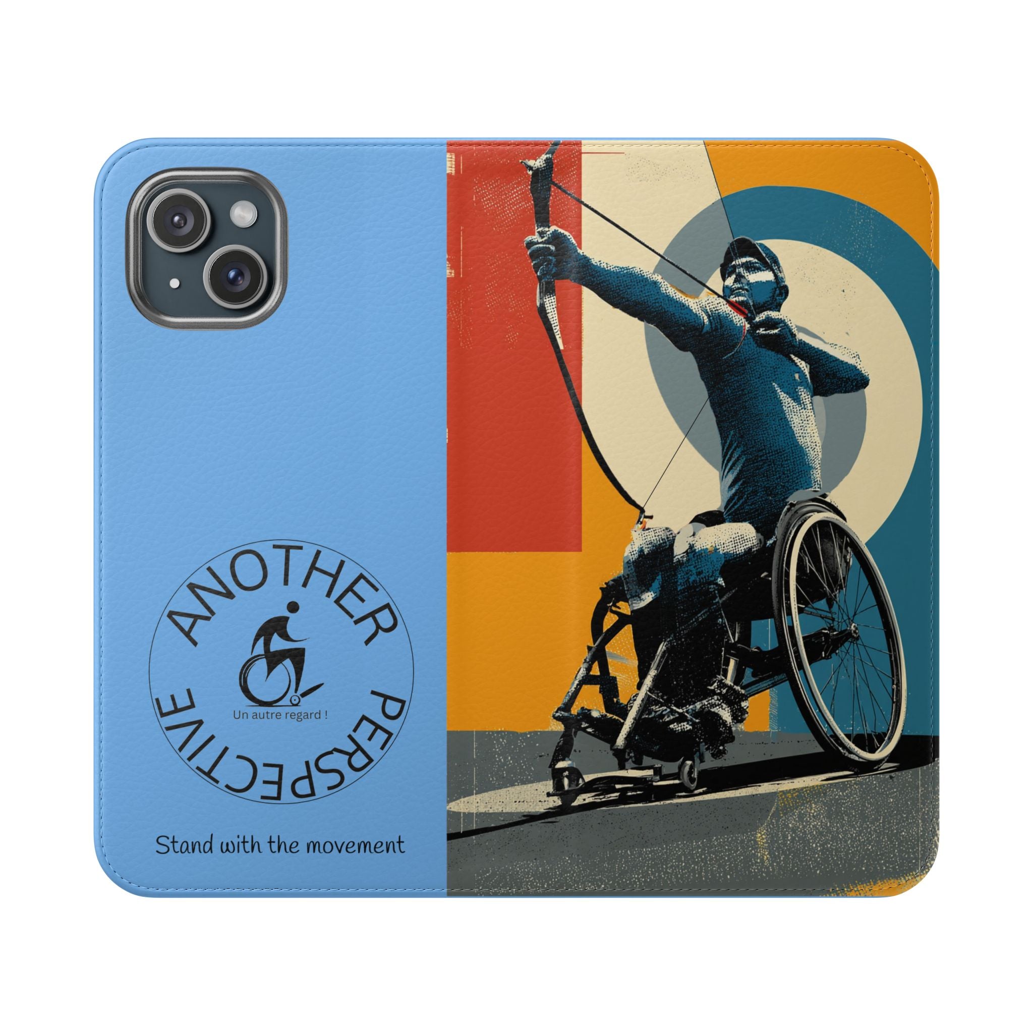 Sporty Flip Case for Athletes Archery, Phone Wallet Cover, Stylish Mobile Case, Perfect Gift for Sports Fans, Functional Design
