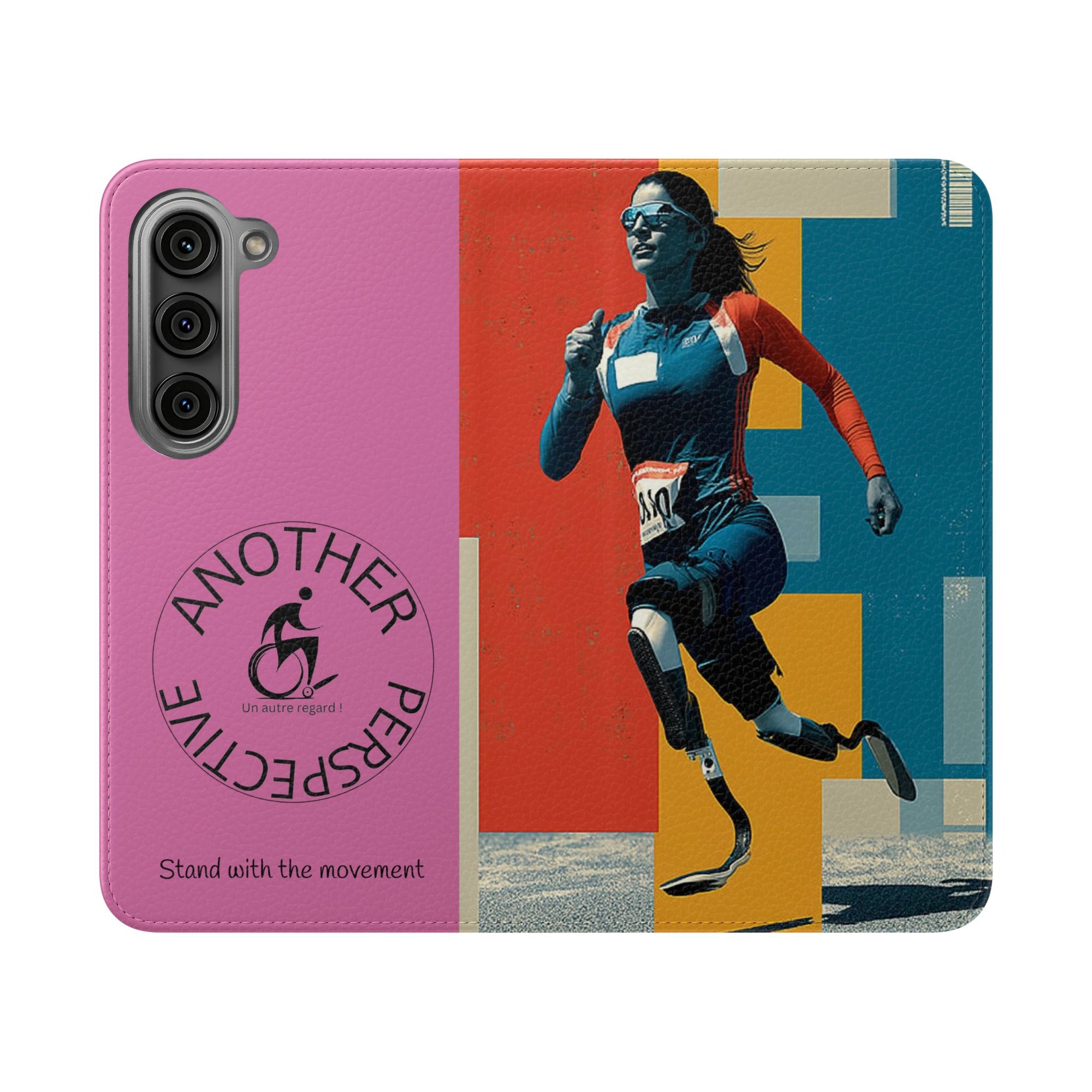 Empowering Flip Cases for Smartphones Course| Stand with the Movement, Stylish Phone Cover, Unique Gift, Inclusive Design, Support Accessibility