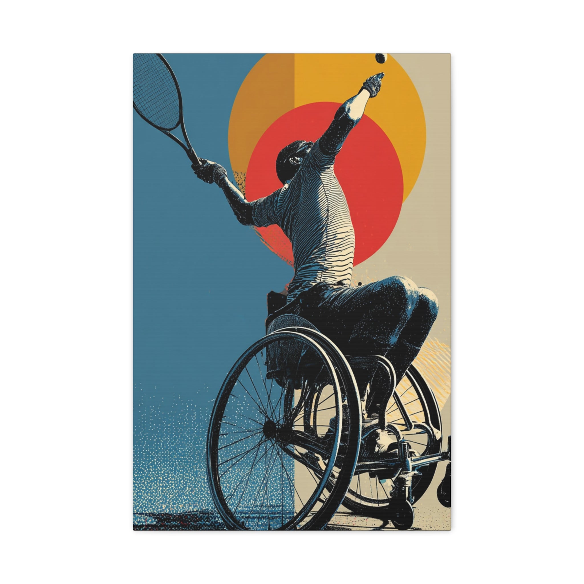 Empowering Wheelchair Tennis Canvas Art, Inspirational Wall Decor, Motivational Home Decor, Unique Gift for Sports Enthusiasts, [...]