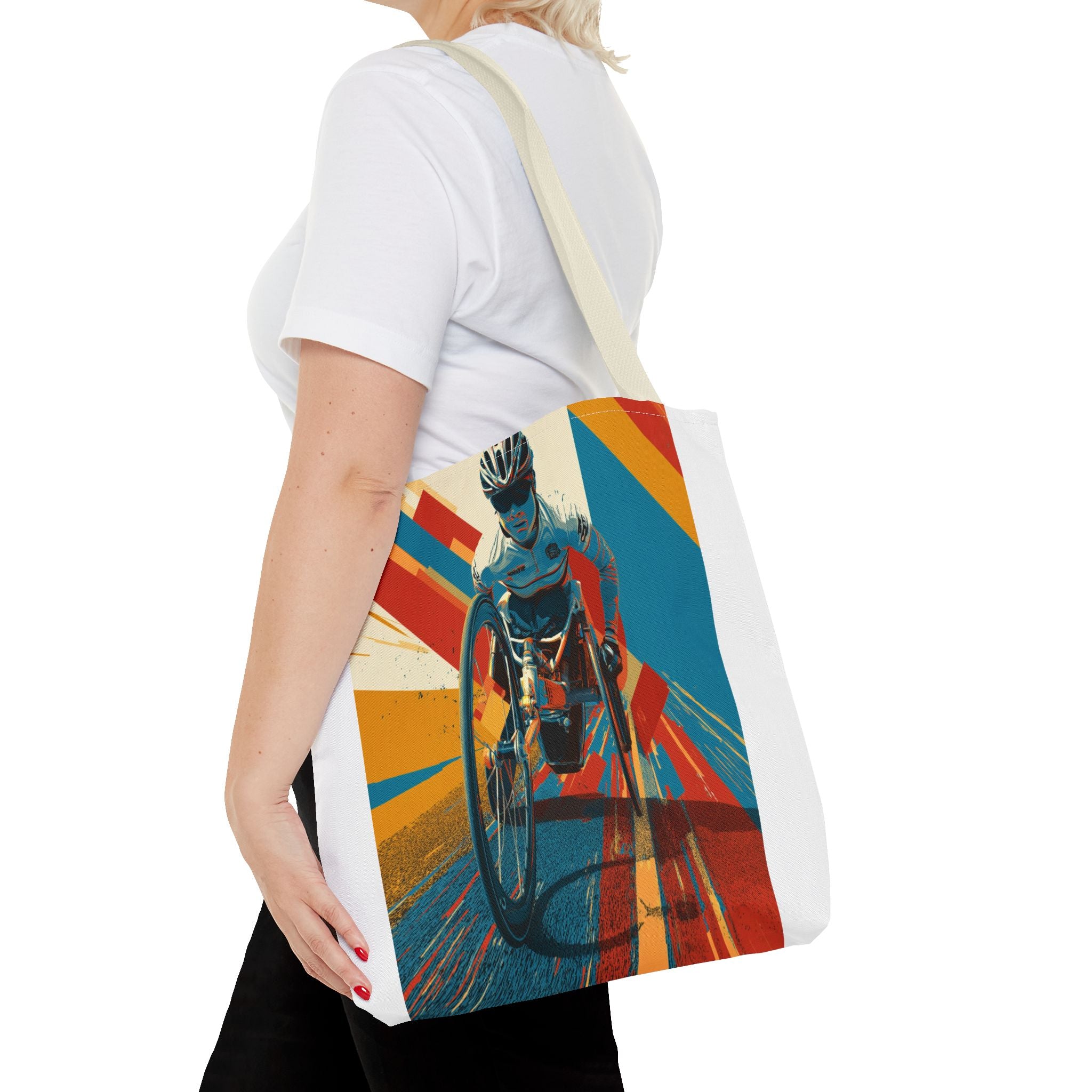 Inspirational Wheelchair Sports Tote Bag | Motivational Gym Bag, Everyday Use, Eco-Friendly Gift, Unique Sporty Design