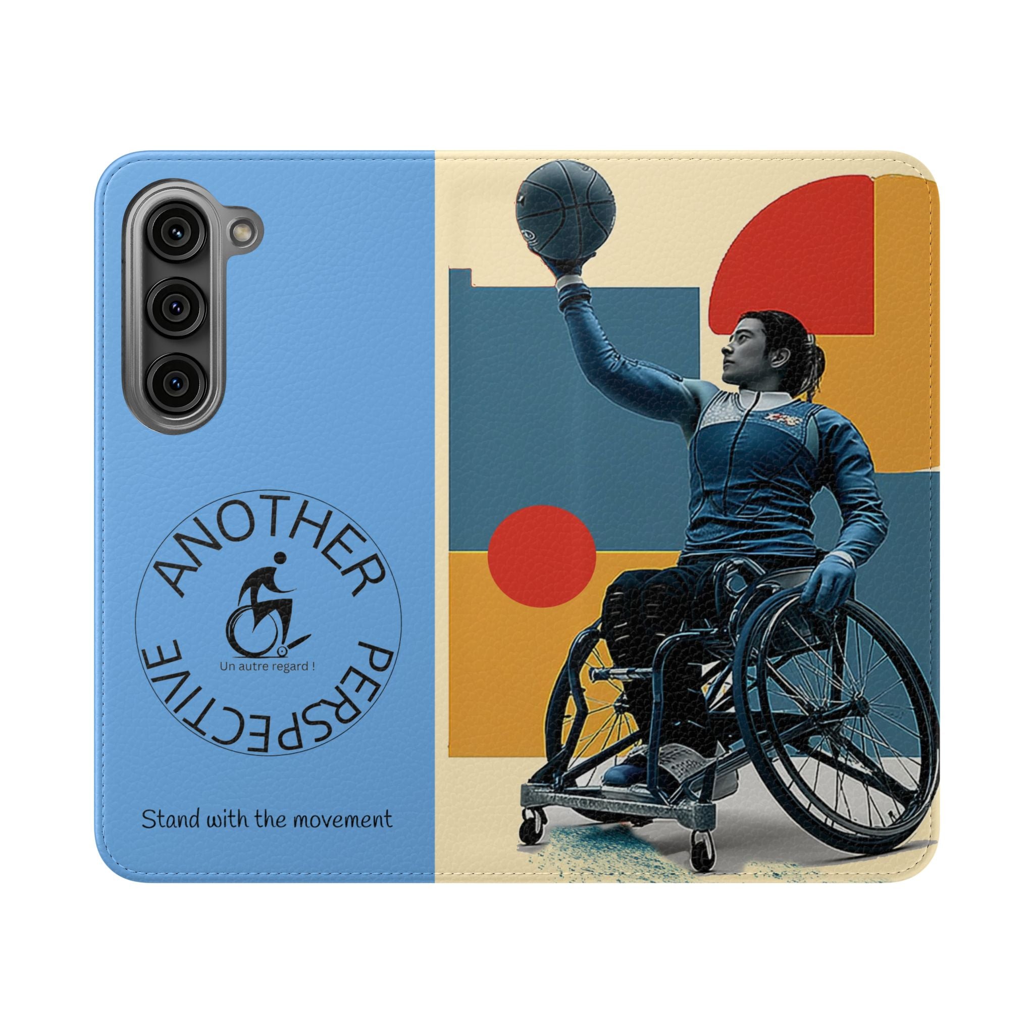 Adaptive Flip Cases for Empowerment, Wheelchair Basketball, Disability Awareness, Inspirational Gifts, Supportive Accessories