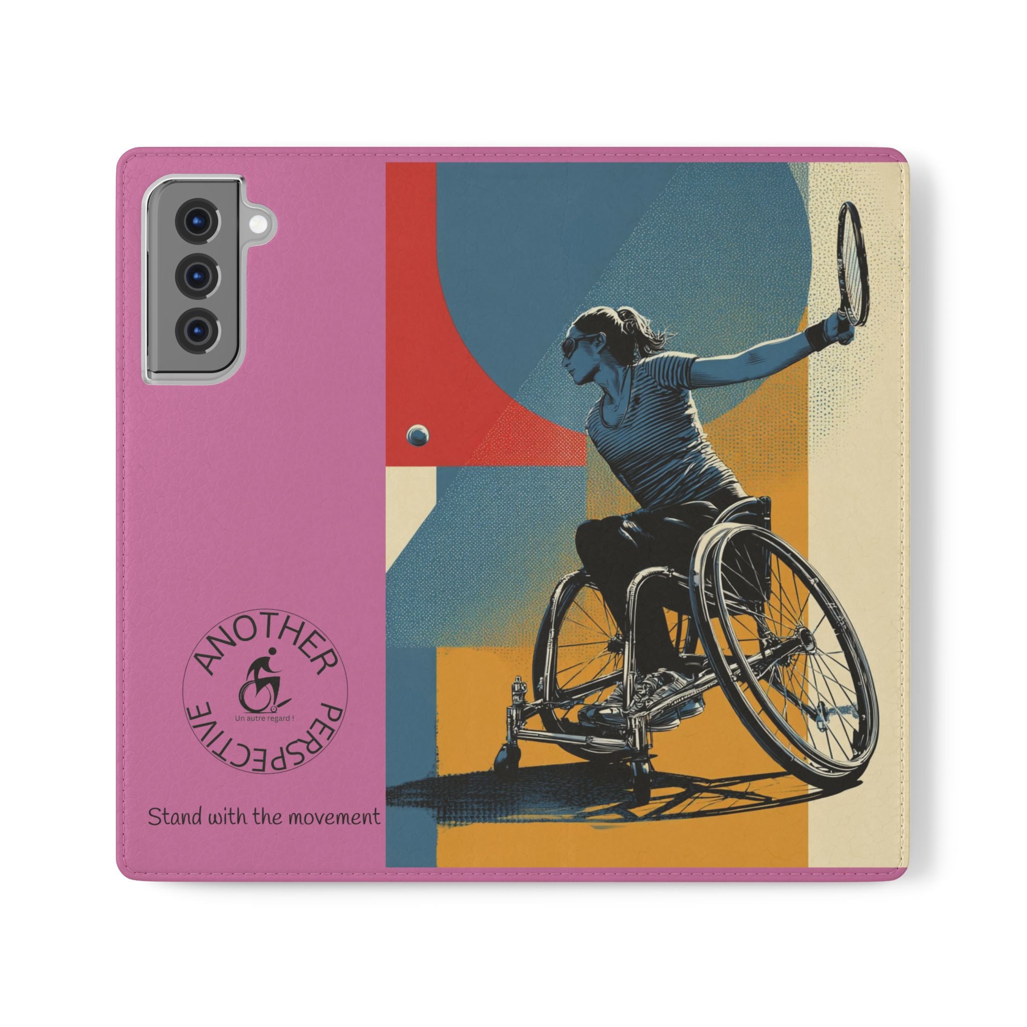 Sporty Flip Case for Athletes Tennis, Phone Wallet Cover, Stylish Mobile Case, Perfect Gift for Sports Fans, Functional Design