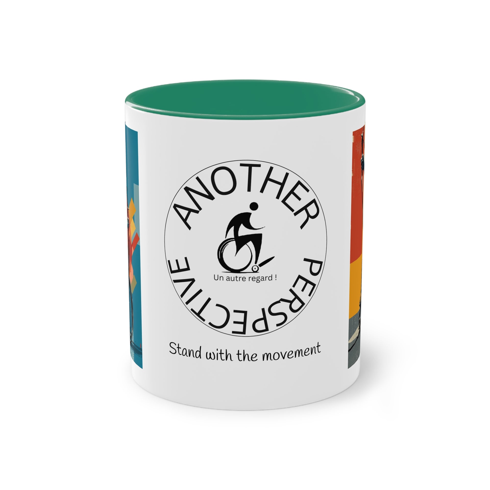 Dynamic Two-Tone Coffee Mug Archery,  Ideal Gift for Athletes, Motivational Morning Caffeine Boost, Sports Lover Cup