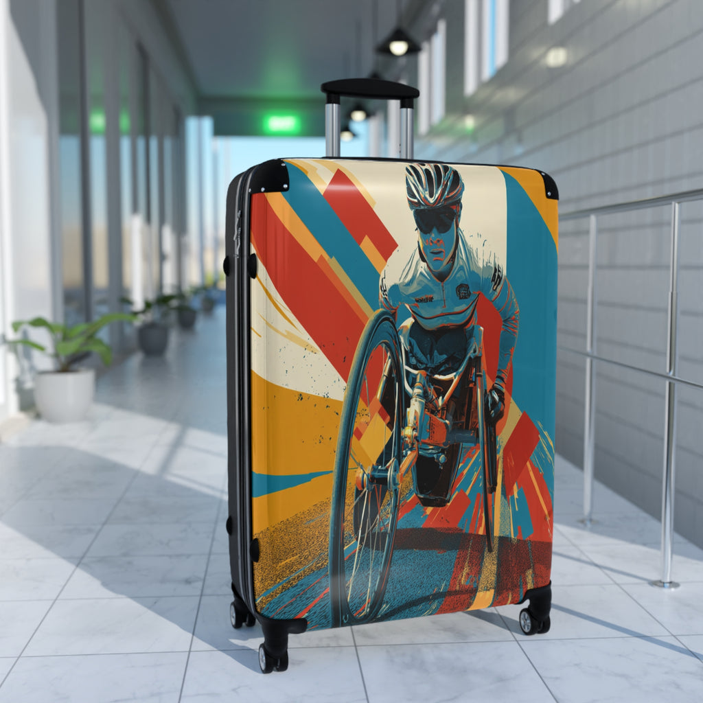 Wheelchair Athlete Suitcase - Travel Gear for Adaptive Sports, Unique Luggage, Inspirational Gift, Mobility Travel, Adventure Bag