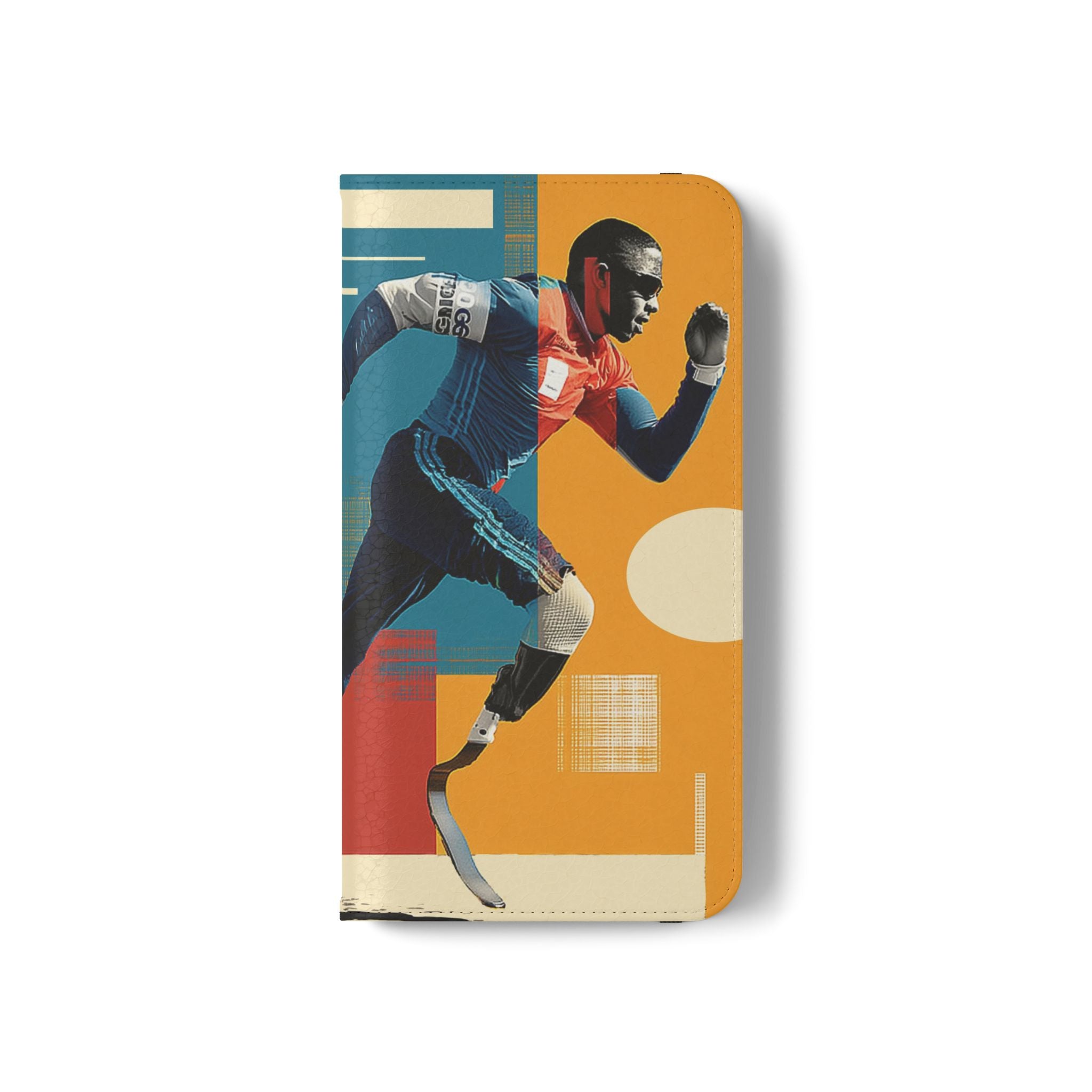 Sporty Flip Case for Athletes Course , Phone Wallet Cover, Stylish Mobile Case, Perfect Gift for Sports Fans, Functional Design