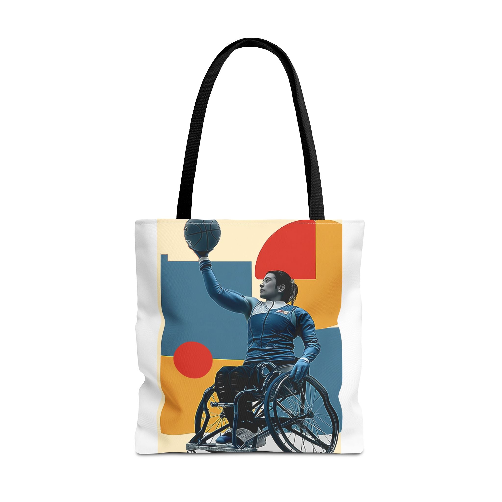 Inspirational Wheelchair Sports Tote Bag | Motivational Gym Bag, Everyday Use, Eco-Friendly Gift, Unique Sporty Design