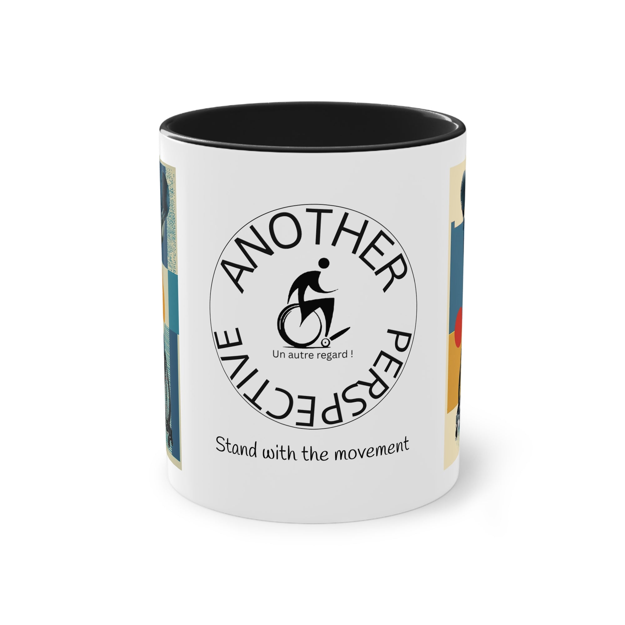 Dynamic Two-Tone Coffee Mug Basket,  Ideal Gift for Athletes, Motivational Morning Caffeine Boost, Sports Lover Cup