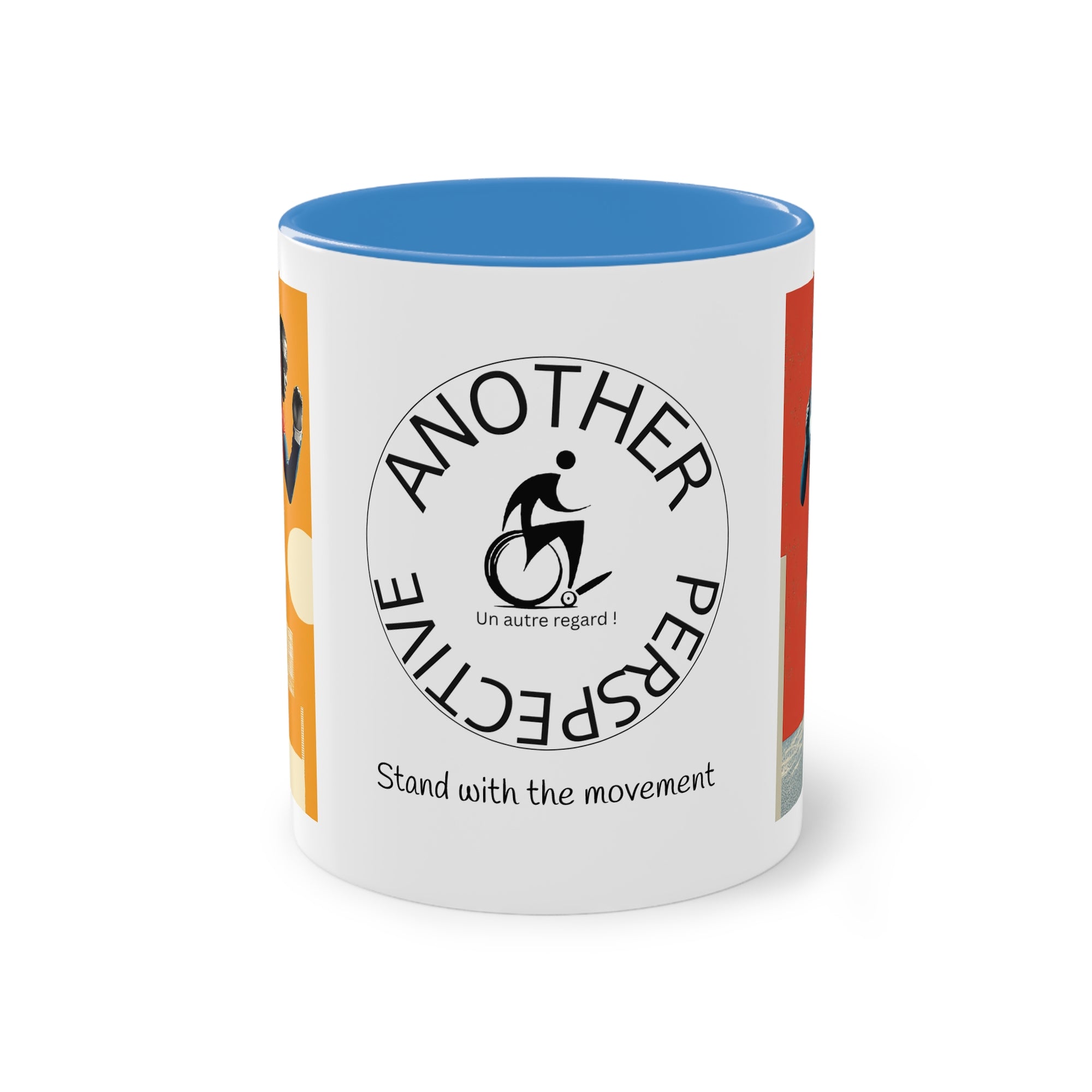 Dynamic Two-Tone Coffee Mug Course, Drinkware, Ideal Gift for Athletes, Motivational Morning Caffeine Boost, Sports Lover Cup