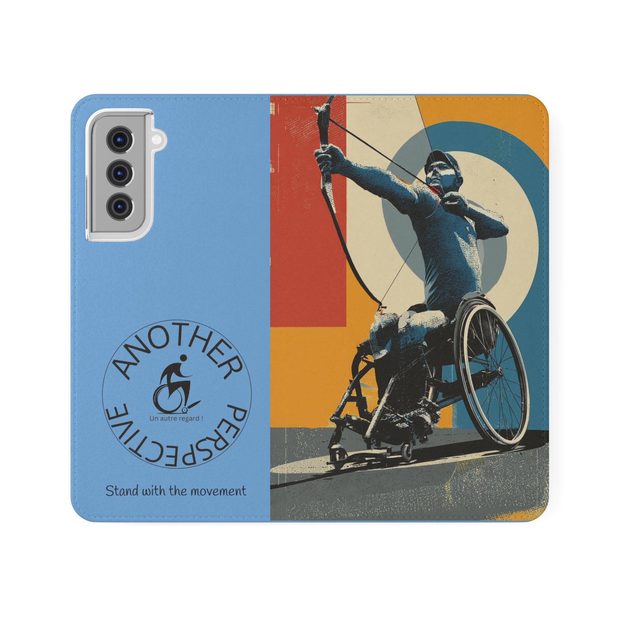 Sporty Flip Case for Athletes Archery, Phone Wallet Cover, Stylish Mobile Case, Perfect Gift for Sports Fans, Functional Design