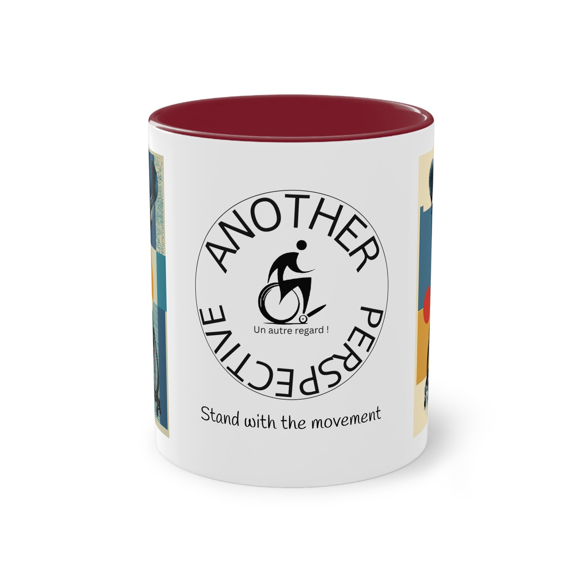 Dynamic Two-Tone Coffee Mug Basket,  Ideal Gift for Athletes, Motivational Morning Caffeine Boost, Sports Lover Cup