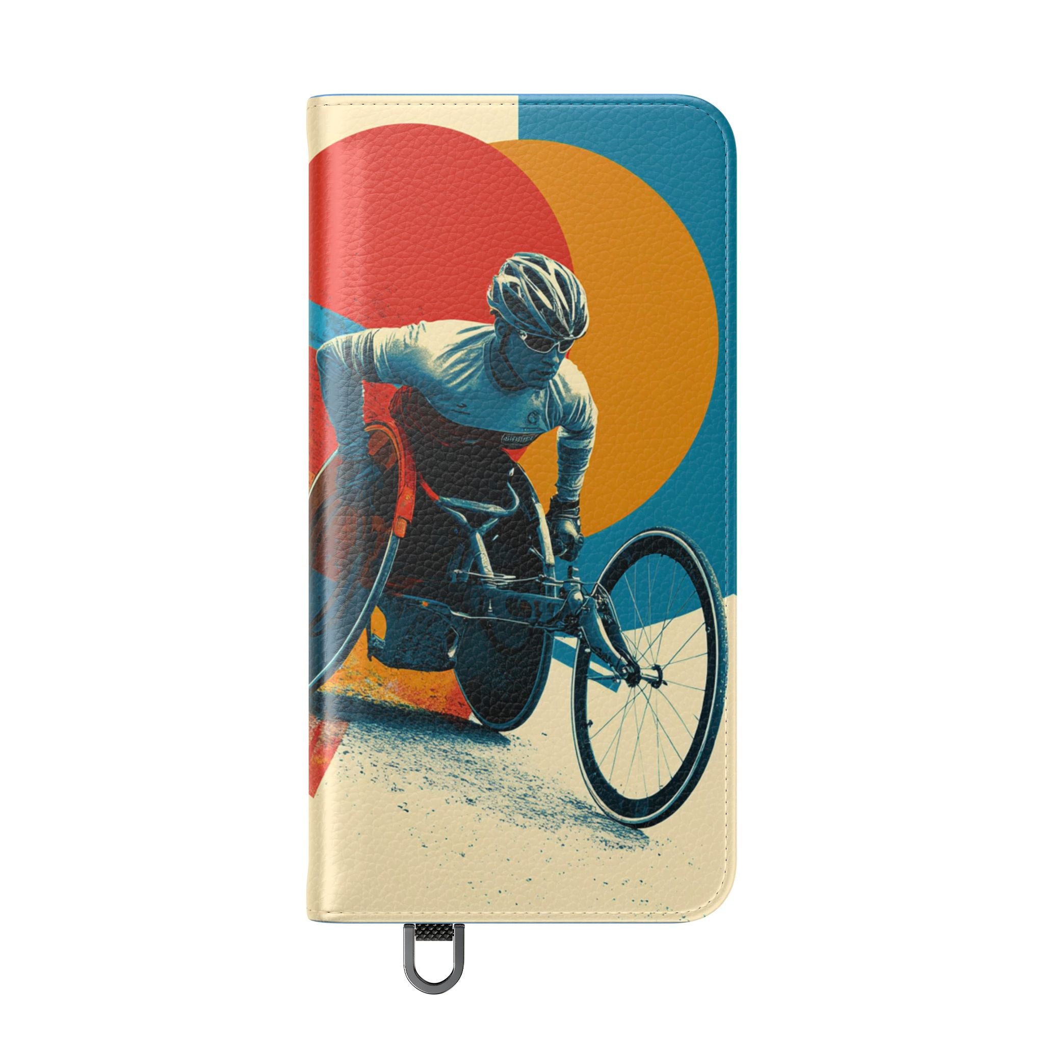 Mobility Advocate Flip Case for Phone Wheelchair, Supportive Gift for Activists, Stylish Wallet Phone Case, Perfect for Everyday Use